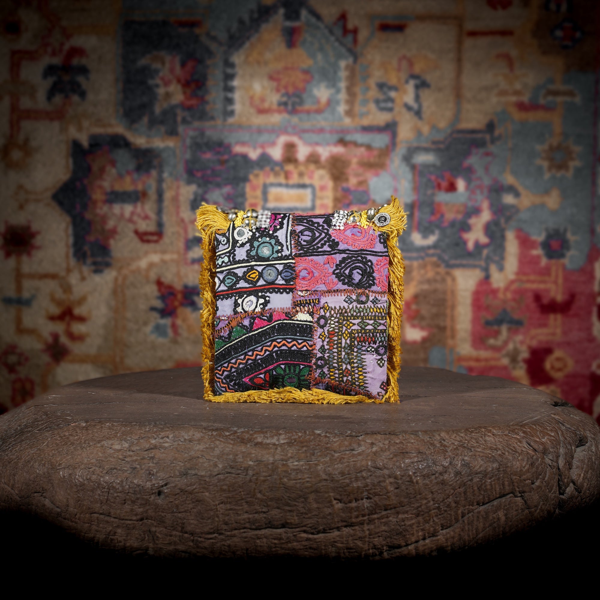 Mustard Banjara Minion Clutch 013