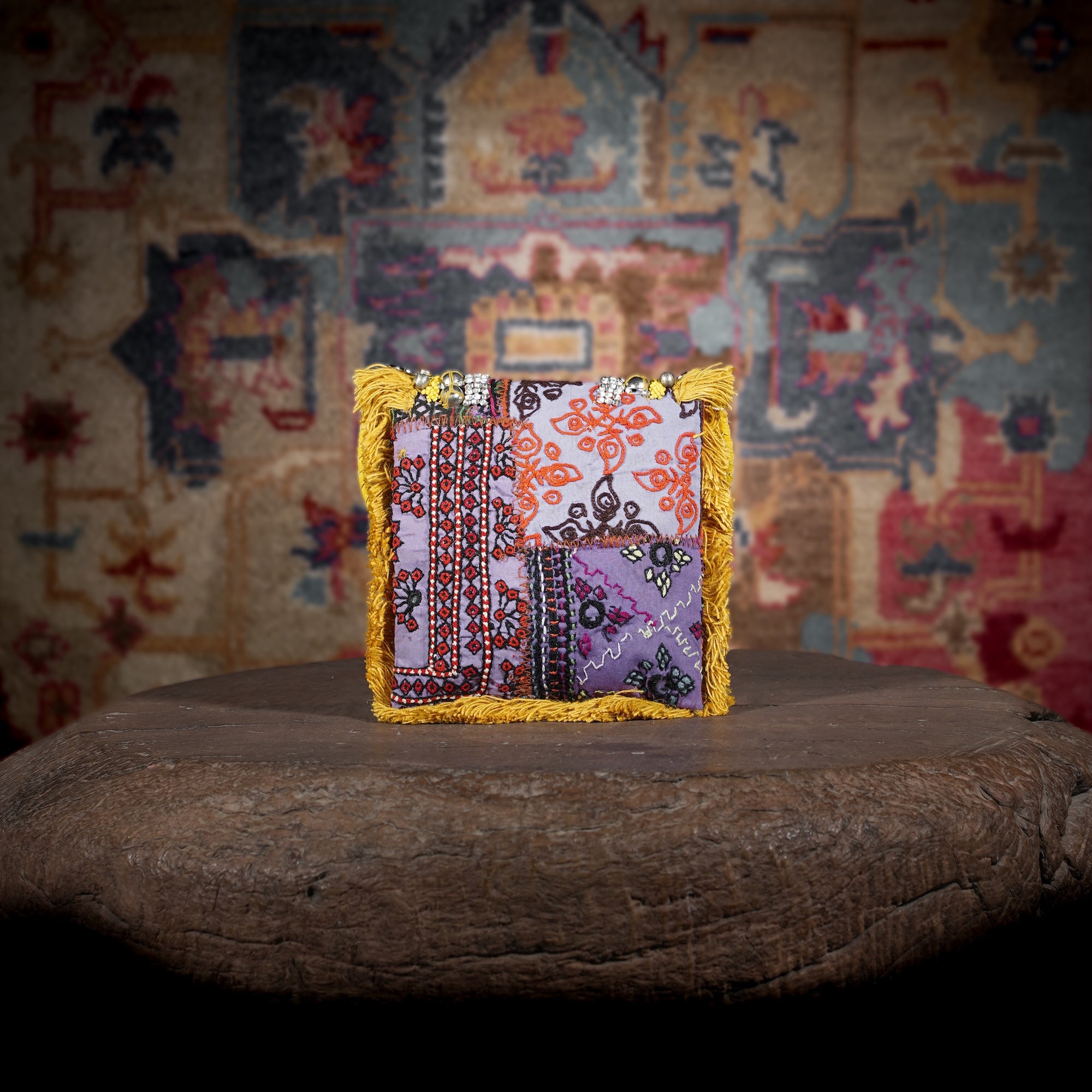 Mustard Banjara Minion Clutch 014
