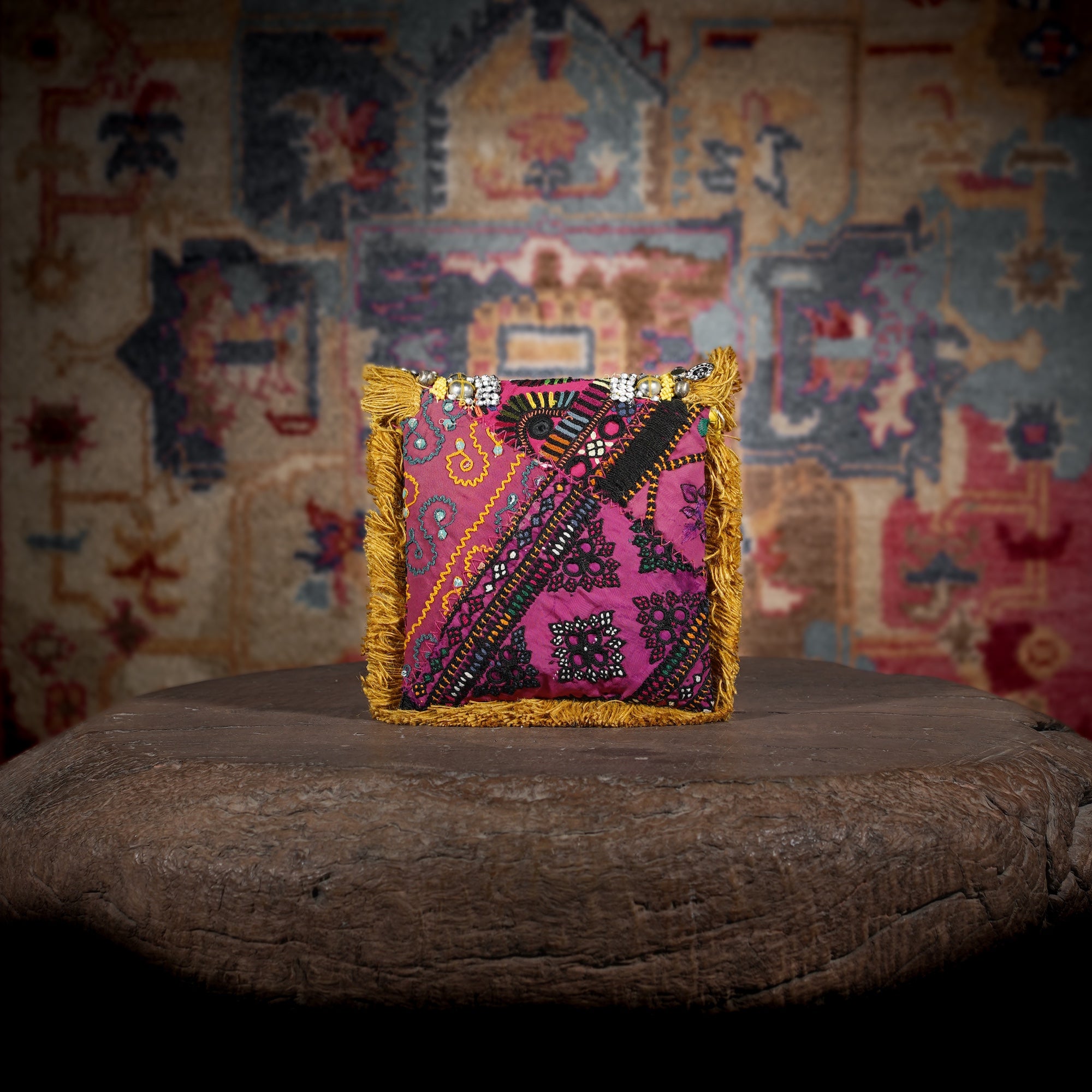 Mustard Banjara Minion Clutch 015