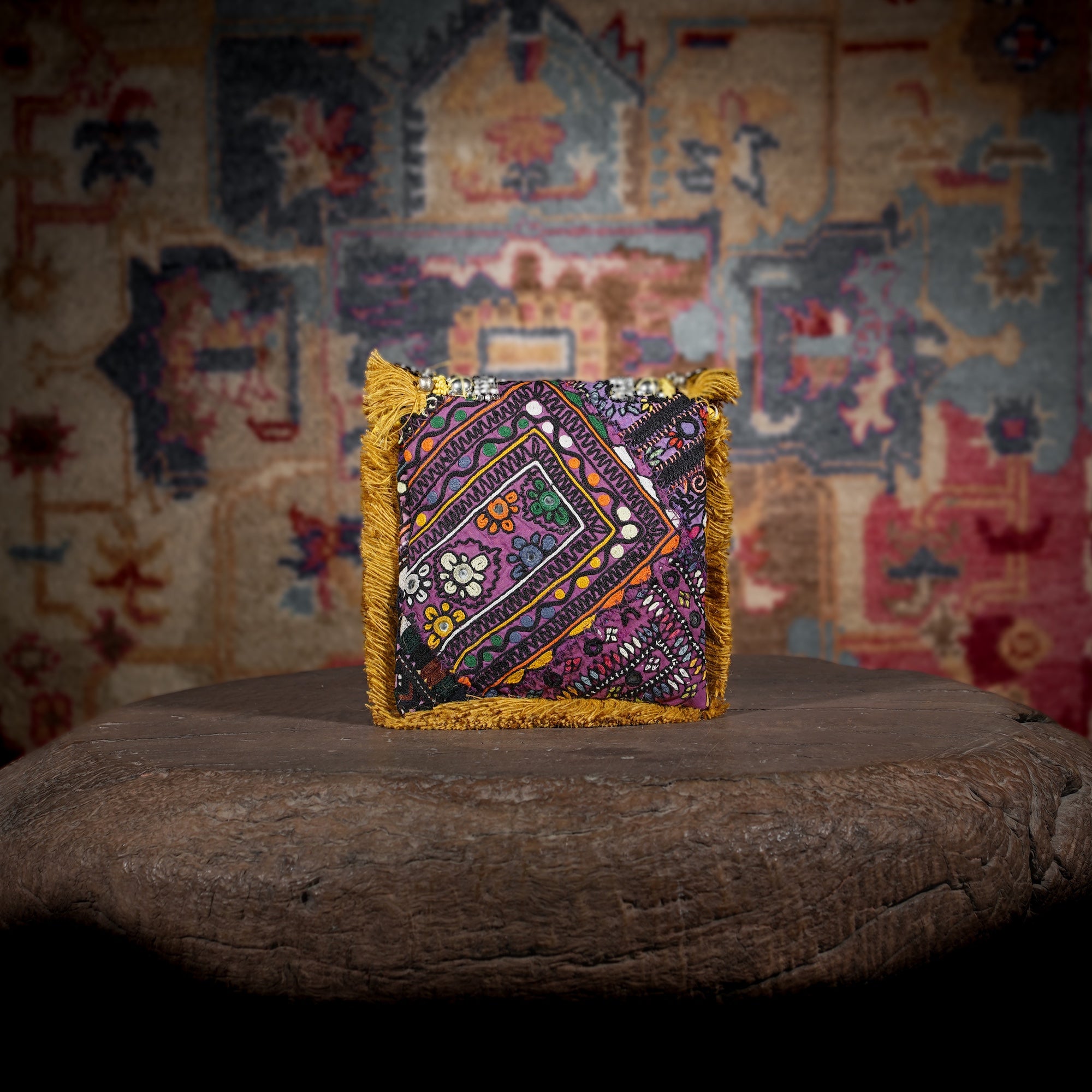 Mustard Banjara Minion Clutch 017