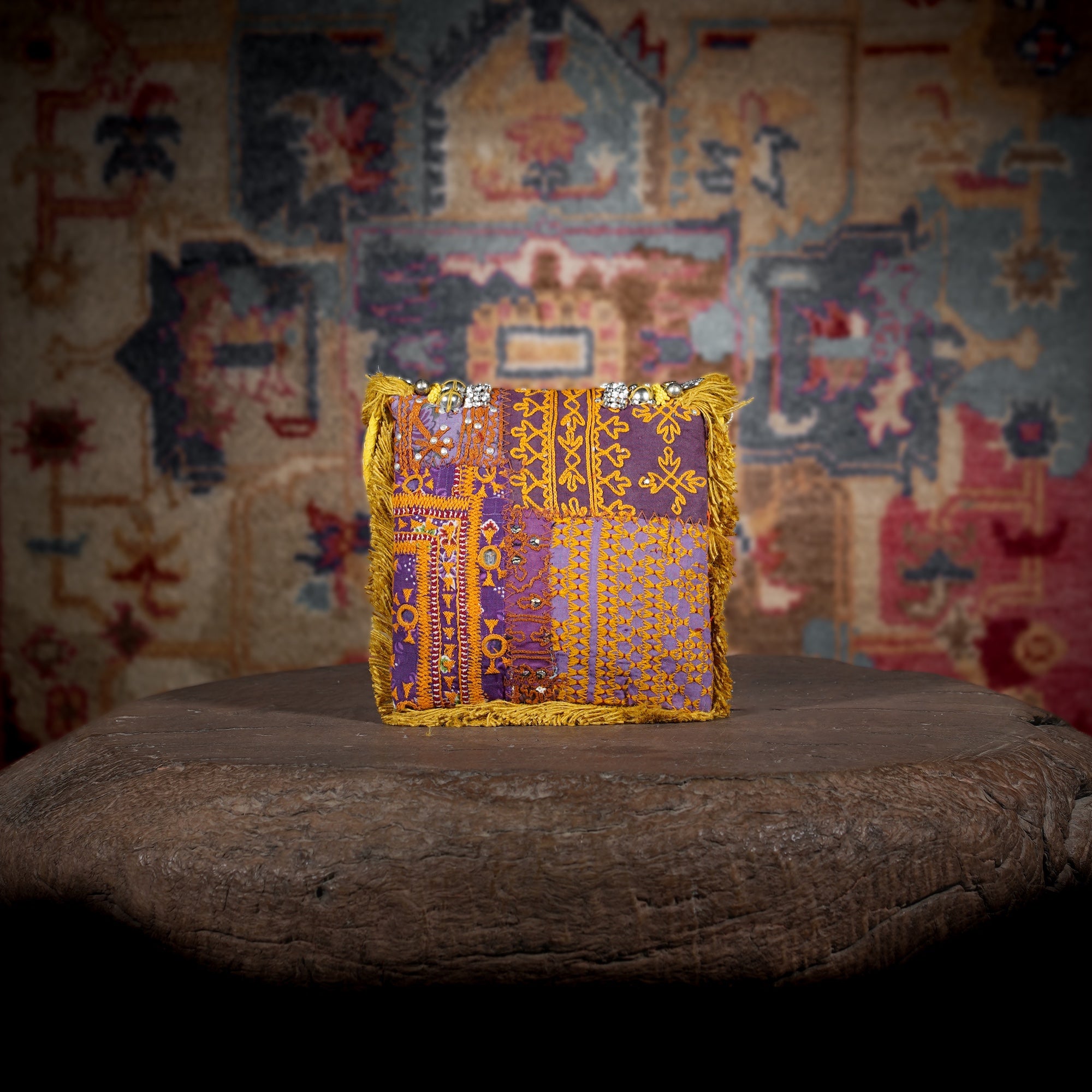 Mustard Banjara Minion Clutch 020