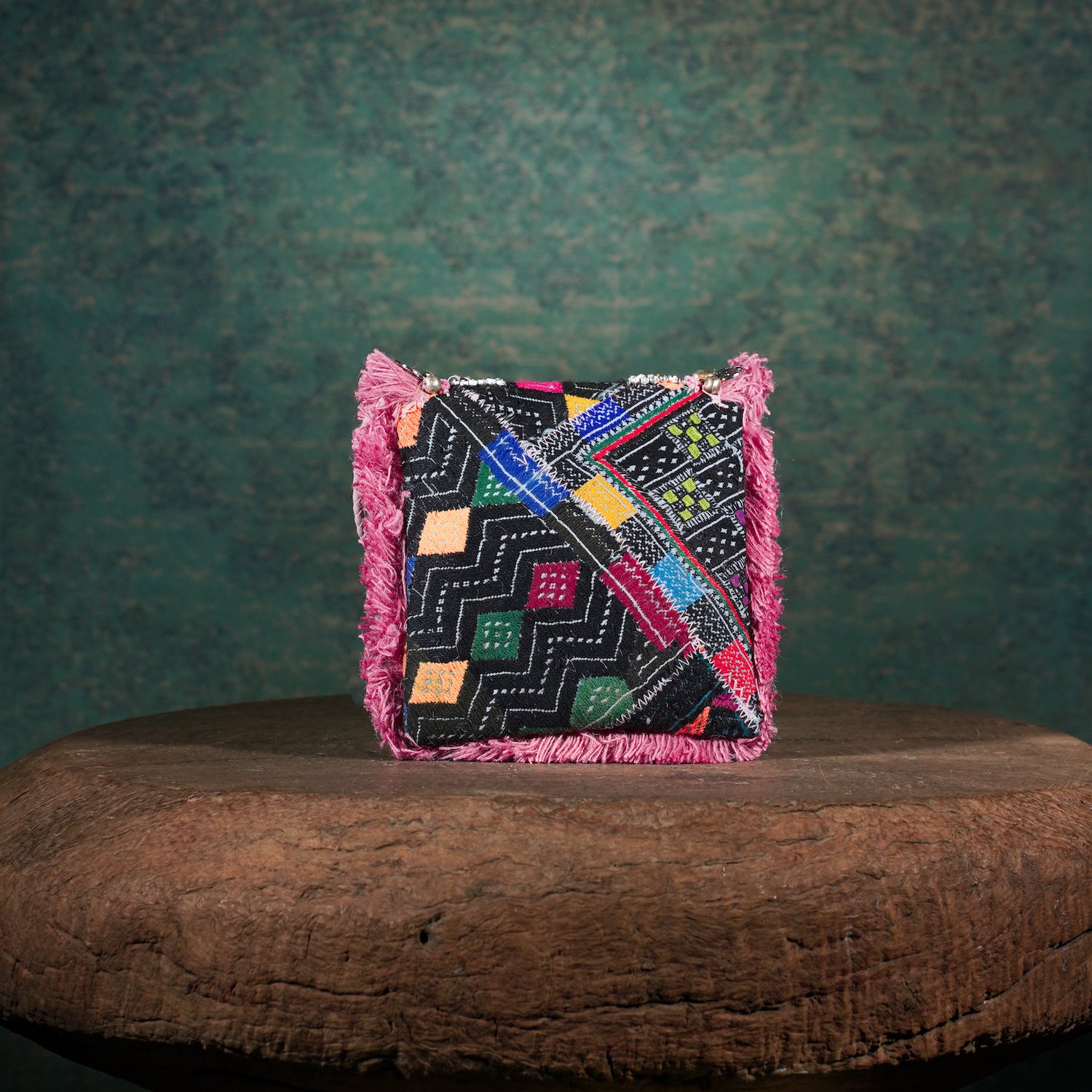 Pink Banjara Minion Clutch 007