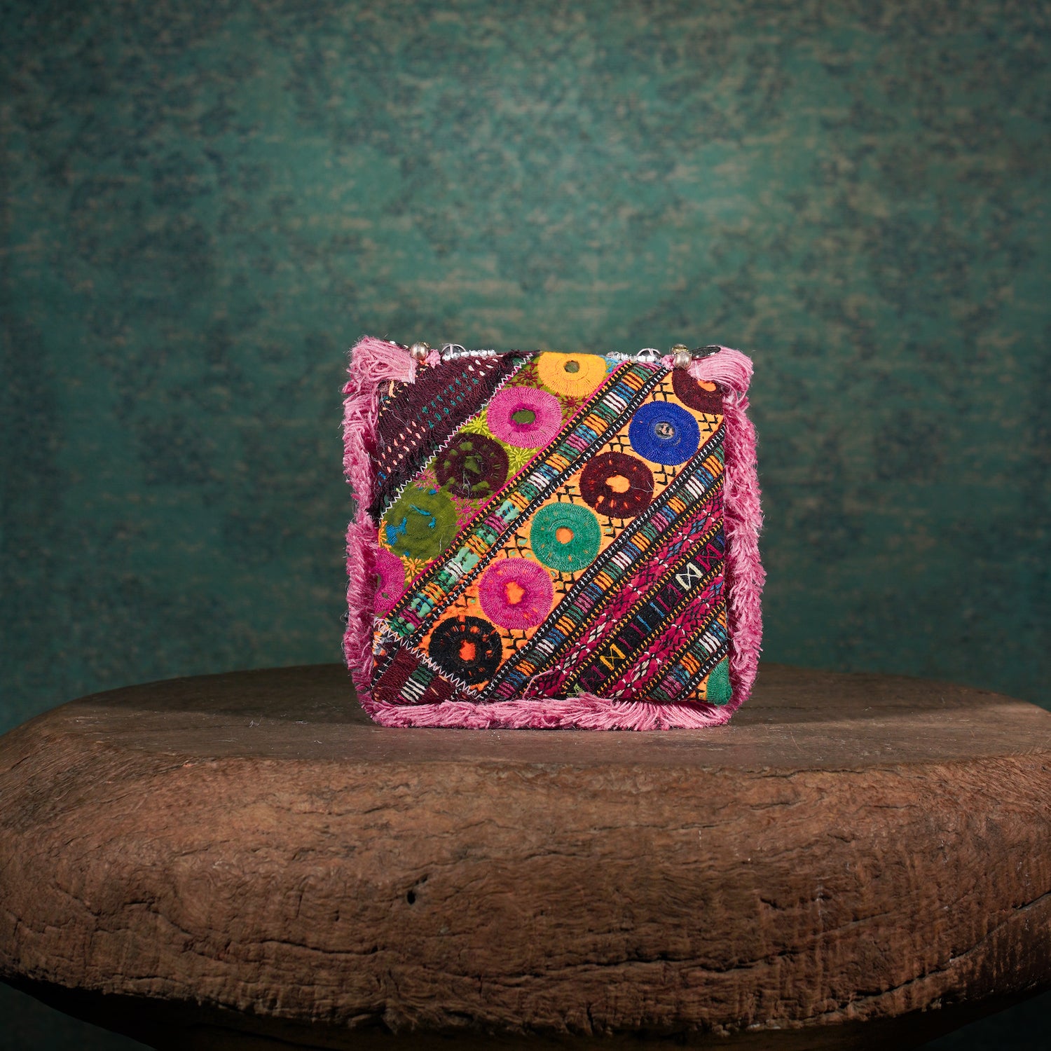 Pink Banjara Minion Clutch 008