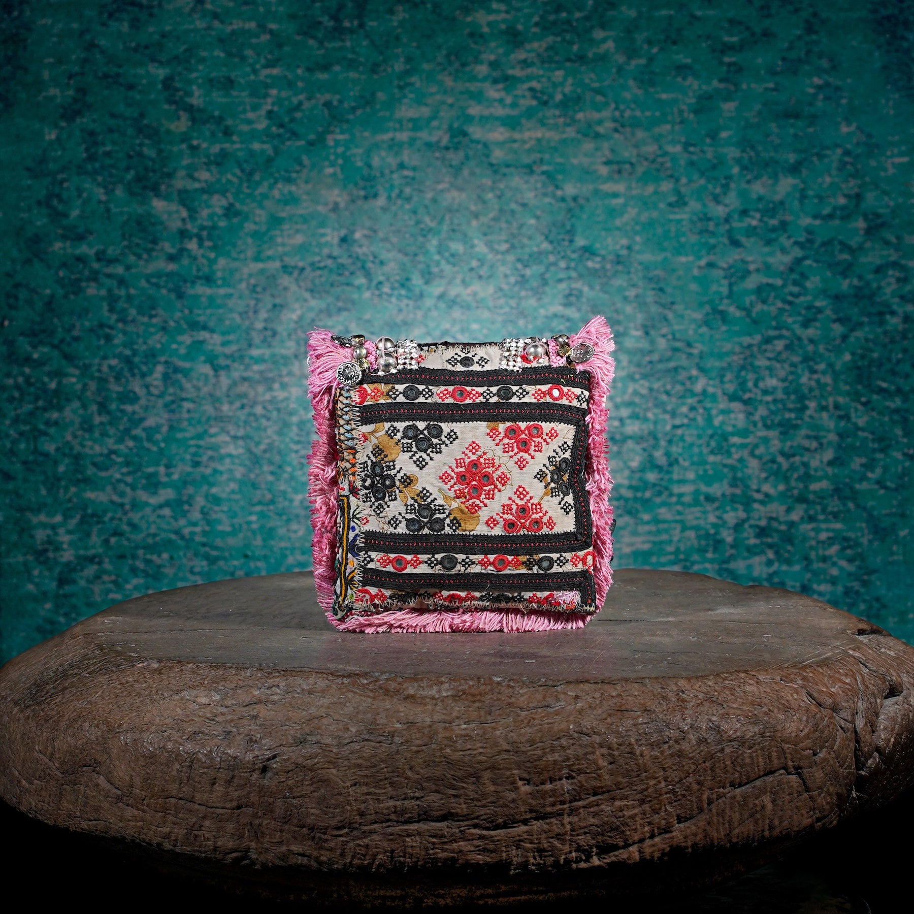 Pink Banjara Minion Clutch 016