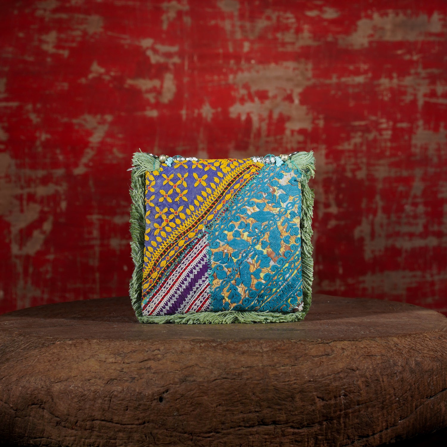 Turquoise Banjara Minion Clutch 007