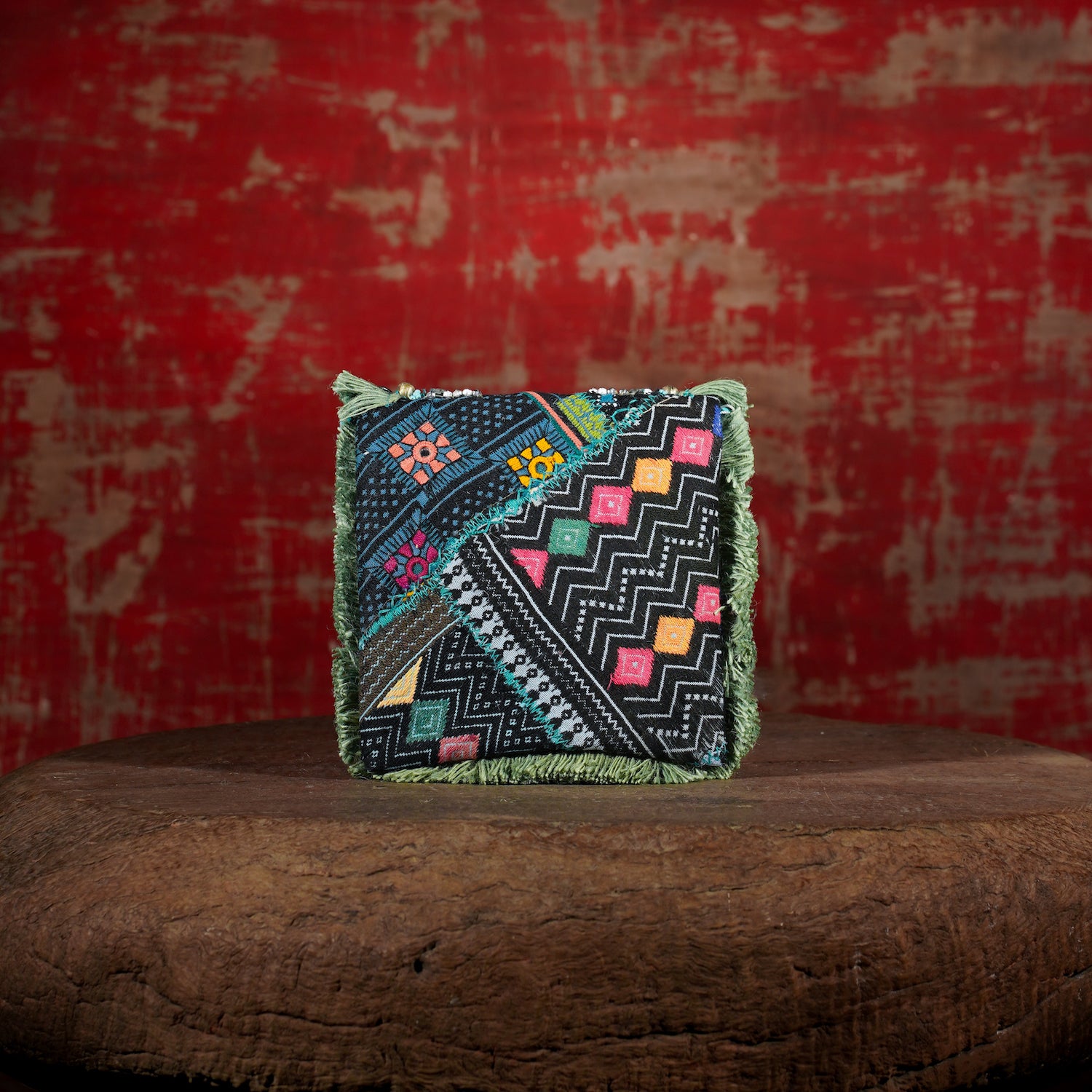 Turquoise Banjara Minion Clutch 008