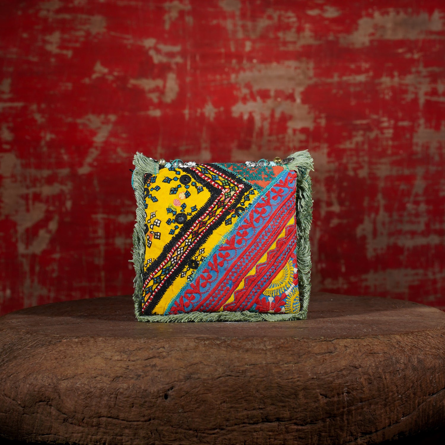 Turquoise Banjara Minion Clutch 009