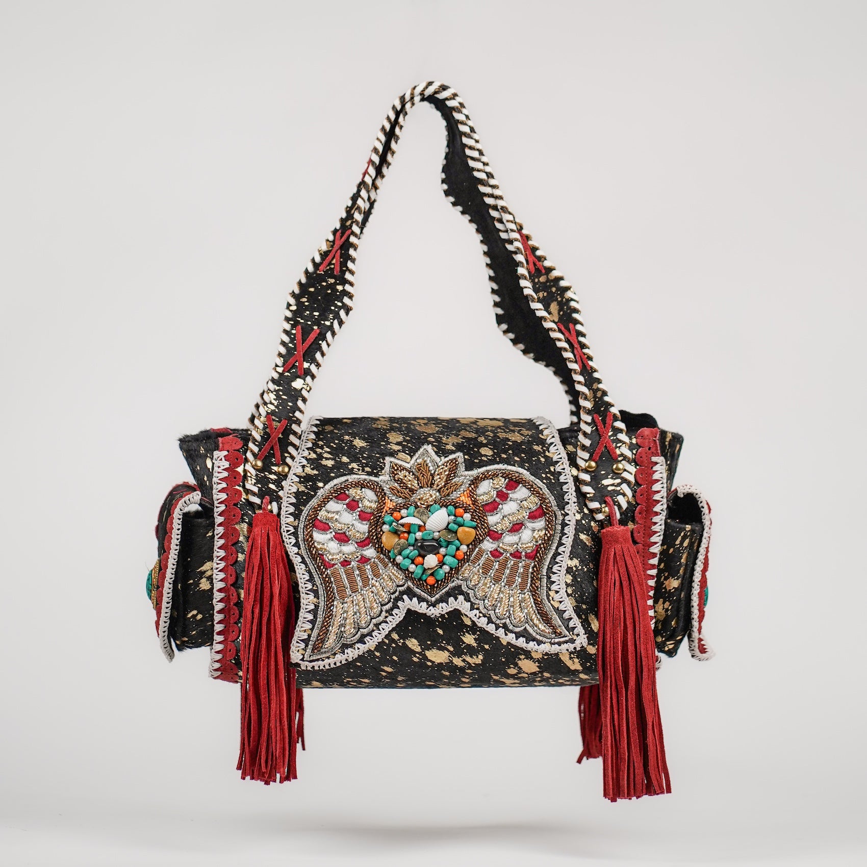 Black Butterfly Shoulder Bag