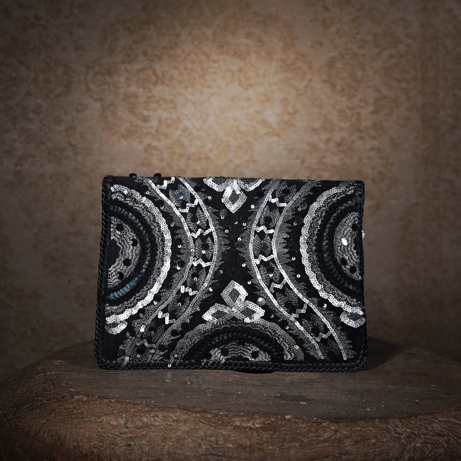 Black Cotri Clutch