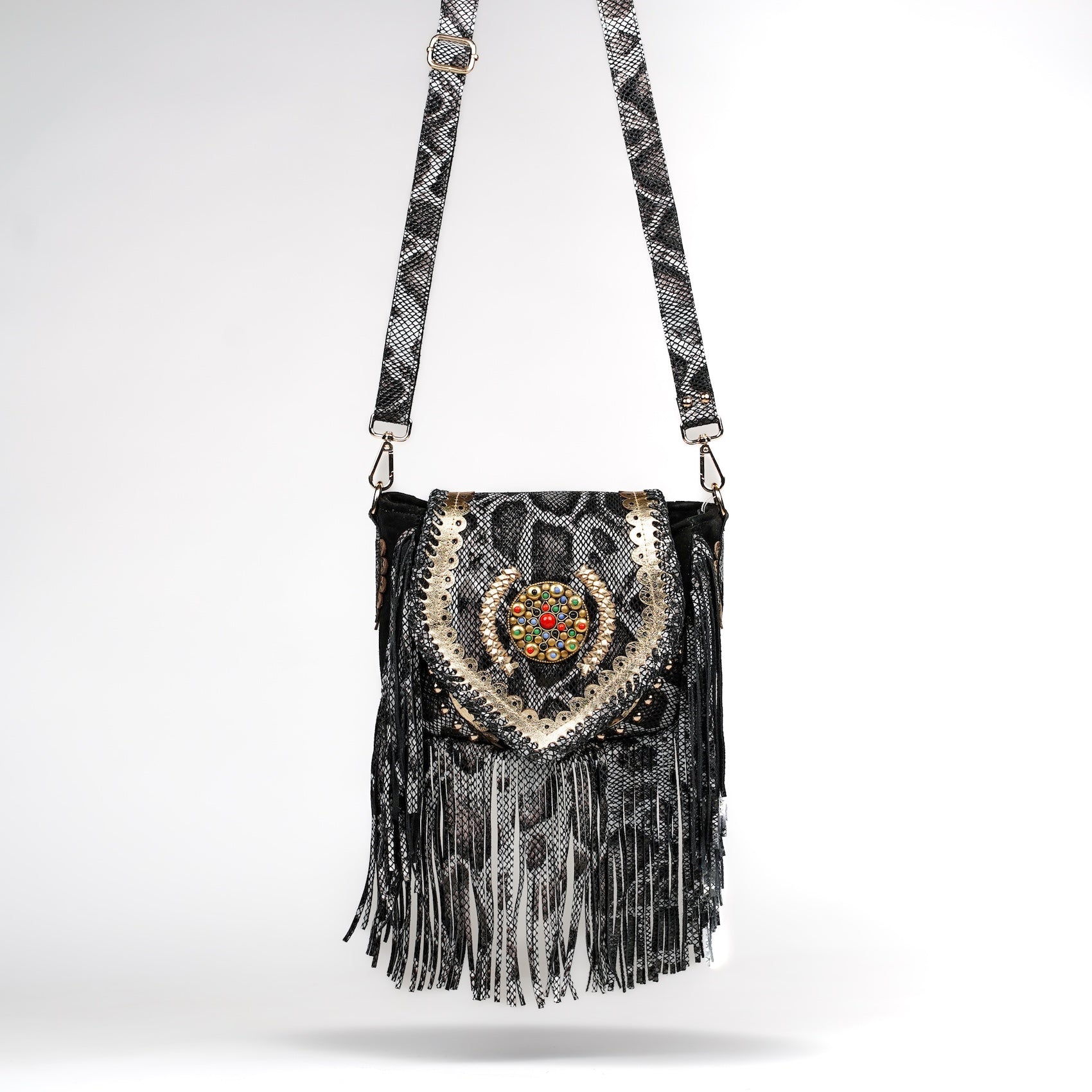 Black Cheval Saddle Bag