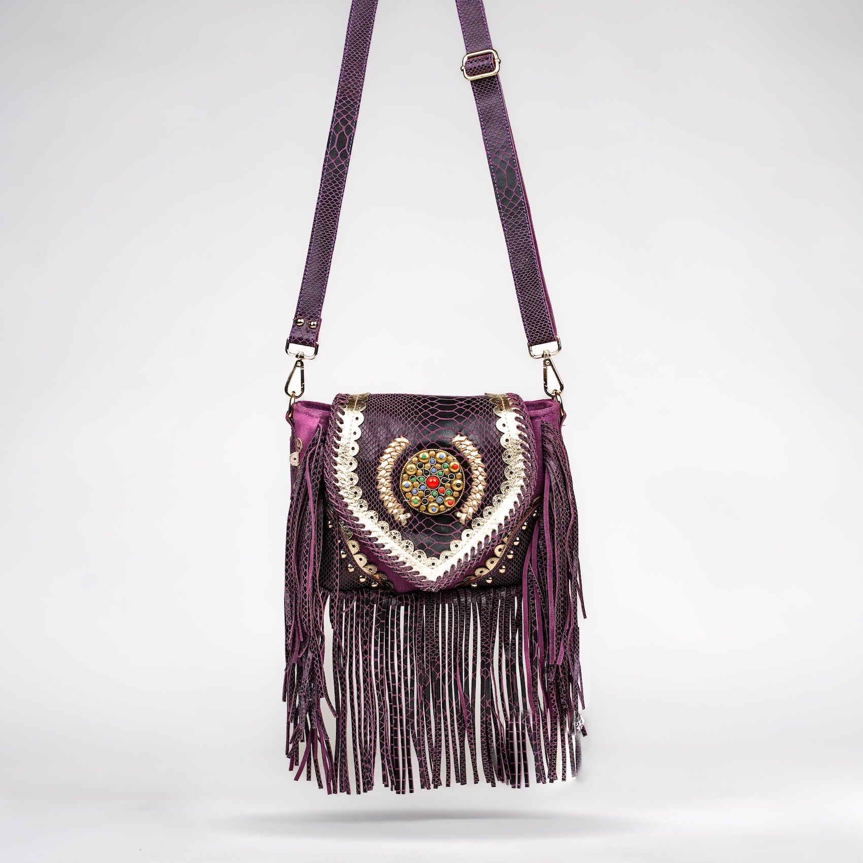 Purple Cheval Saddle Bag