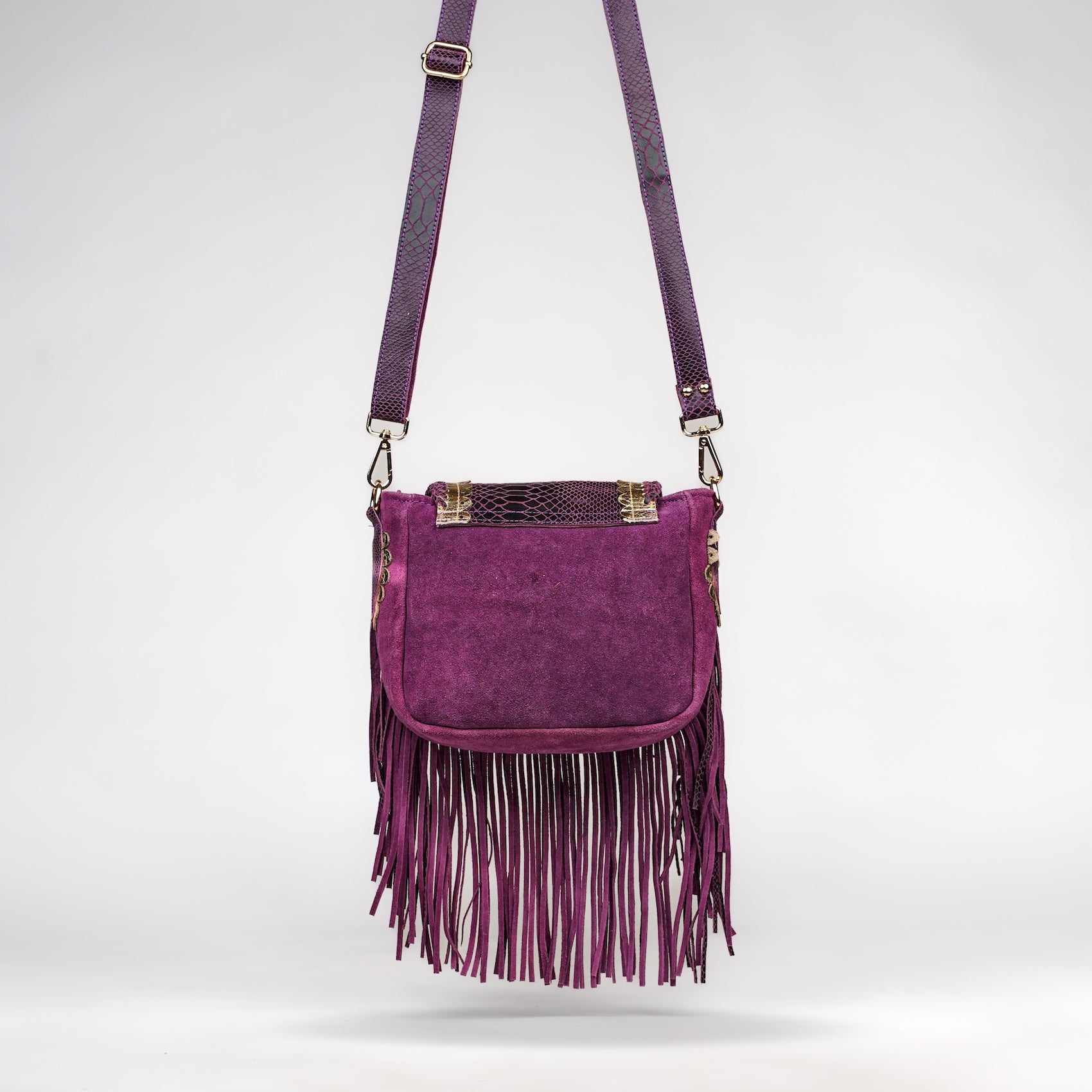 Purple Cheval Saddle Bag
