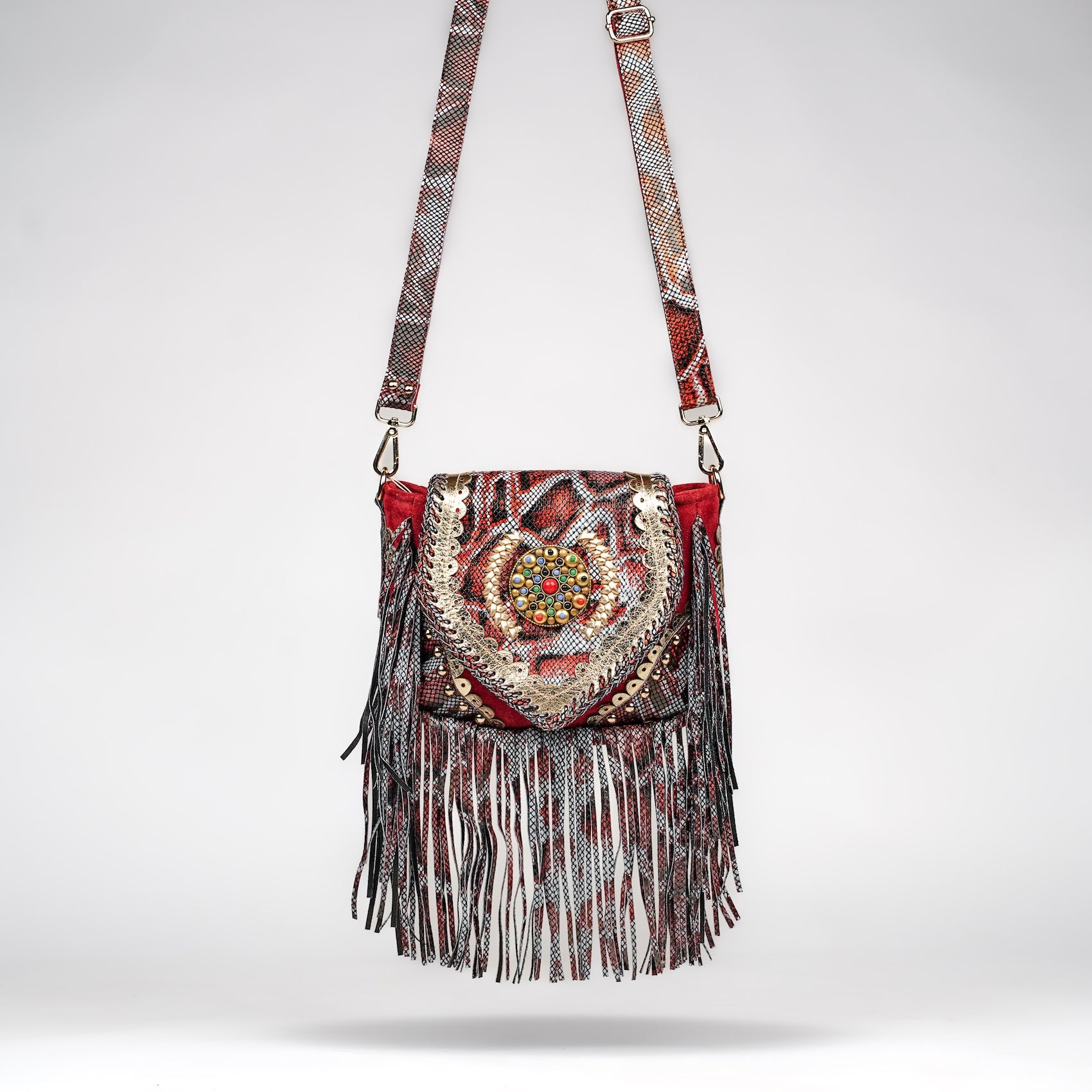Red Cheval Saddle Bag