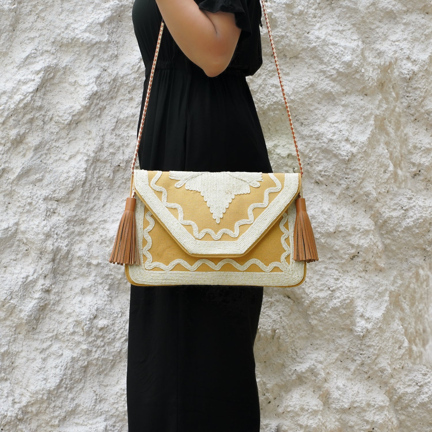 Beige Doria Clutch