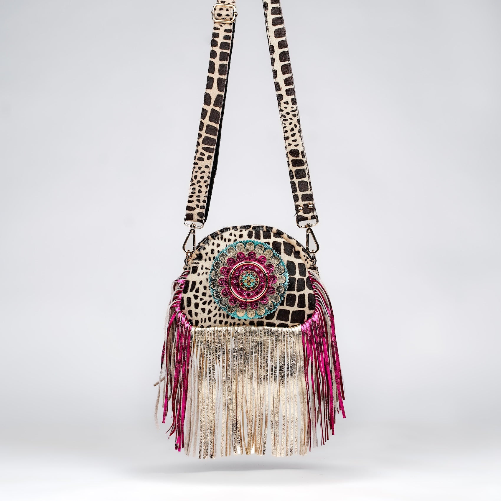 Spotted Skin Flamingo Sling Bag