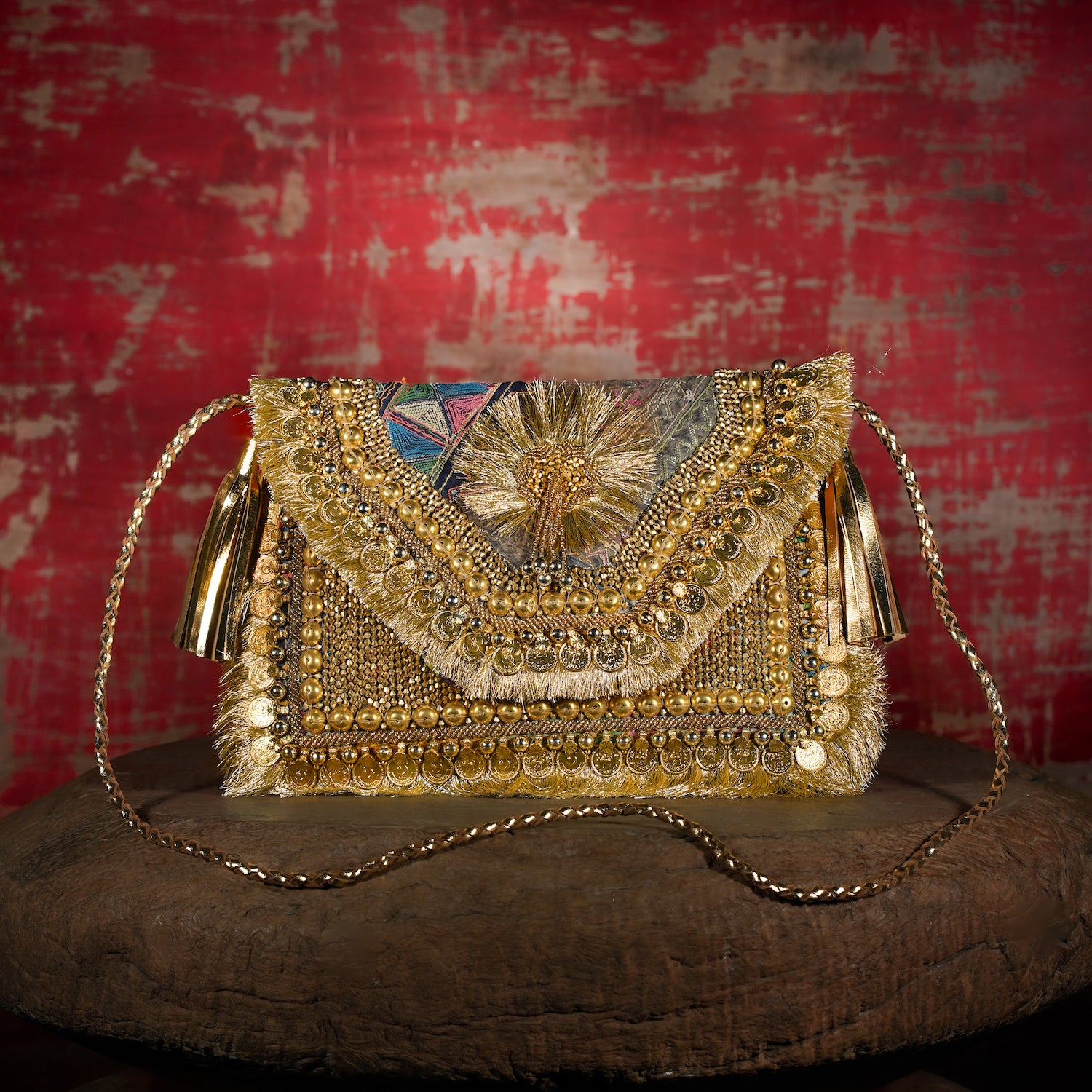 Gold Festive Clutch 010