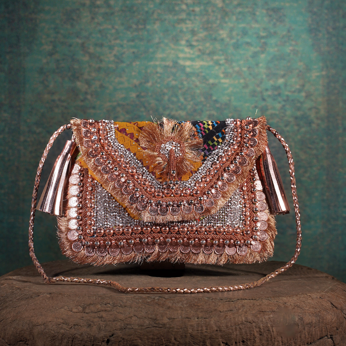 Rose Gold Festive Clutch 003