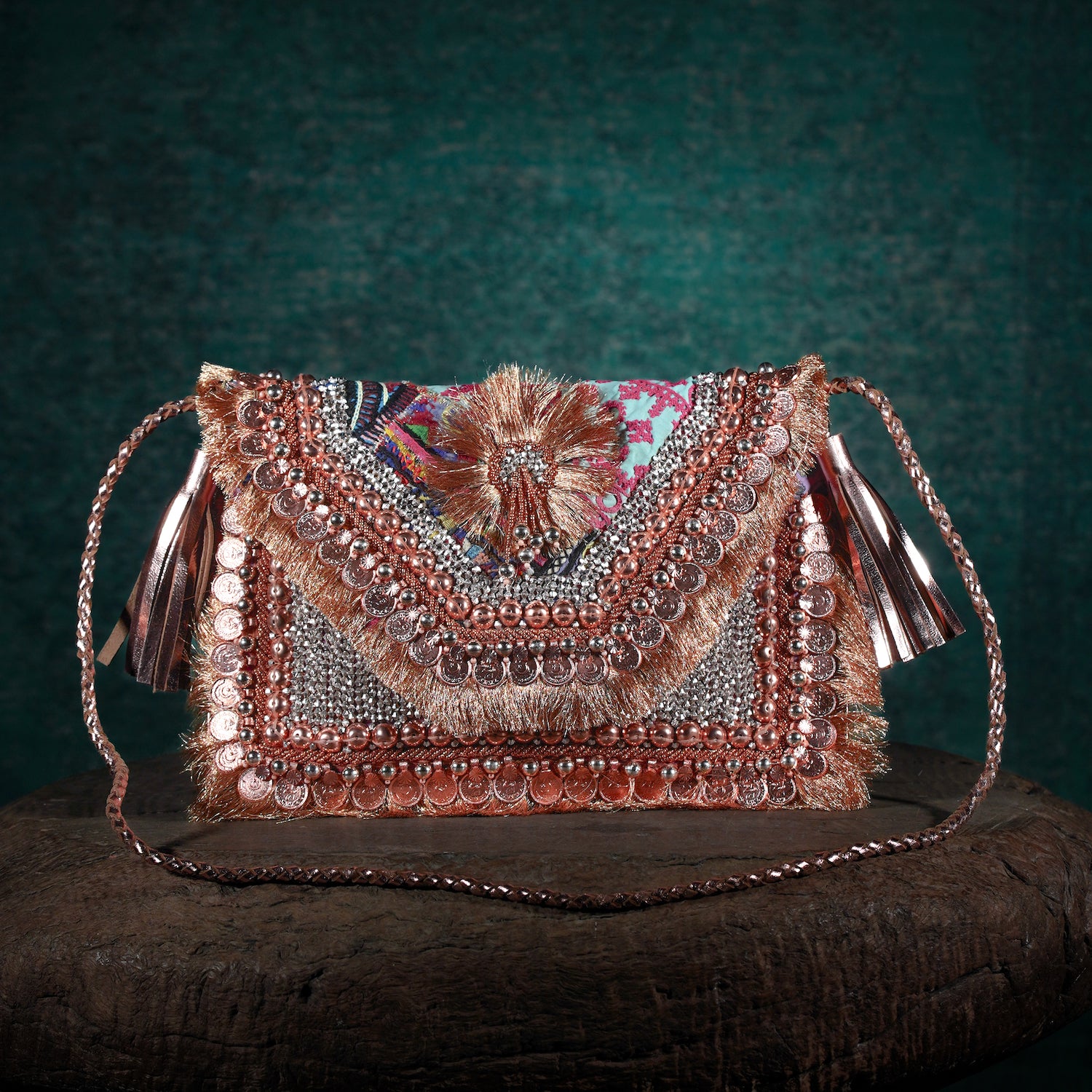 Rose Gold Festive Clutch 007