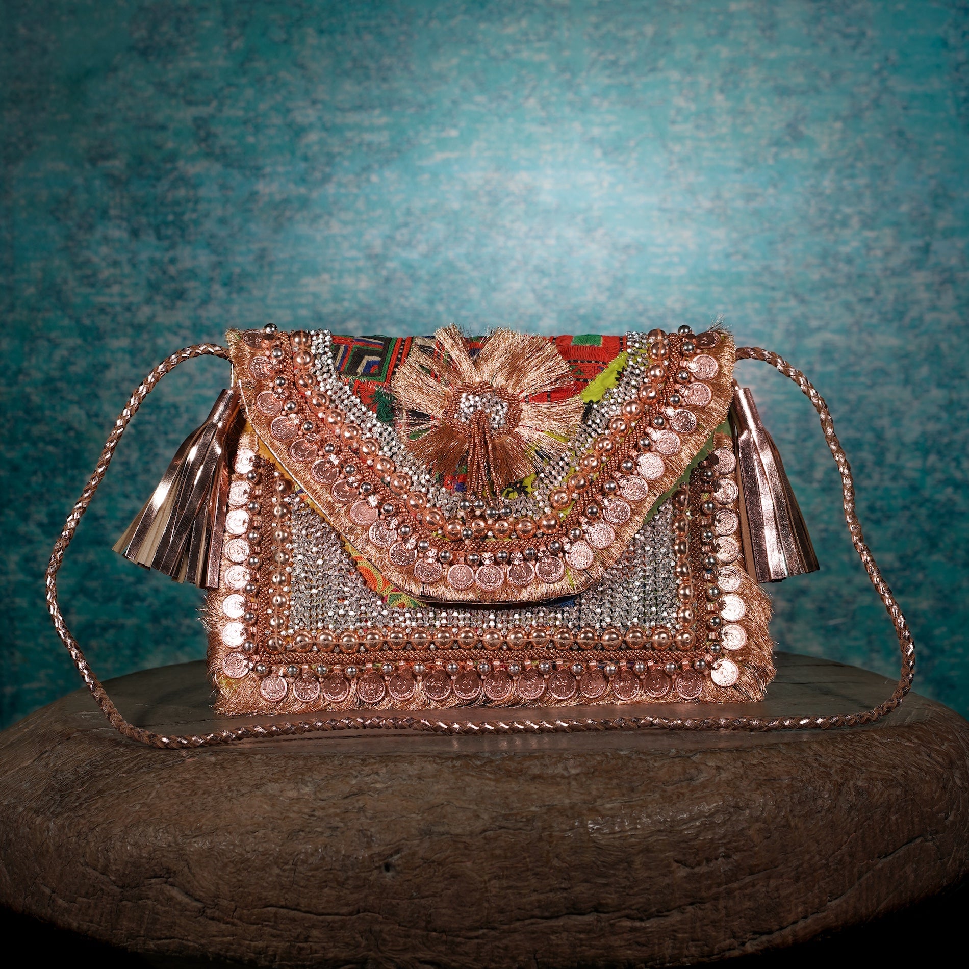 Rose Gold Festive Clutch 023