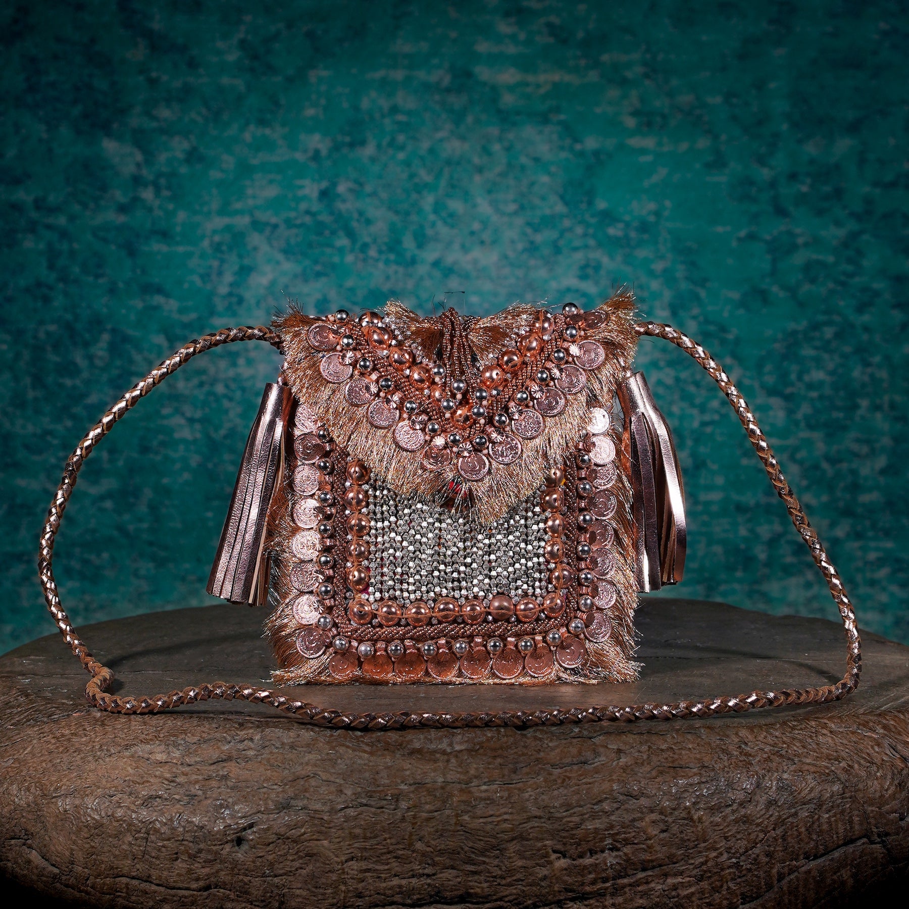 Rose Gold Festive Minion Clutch 011