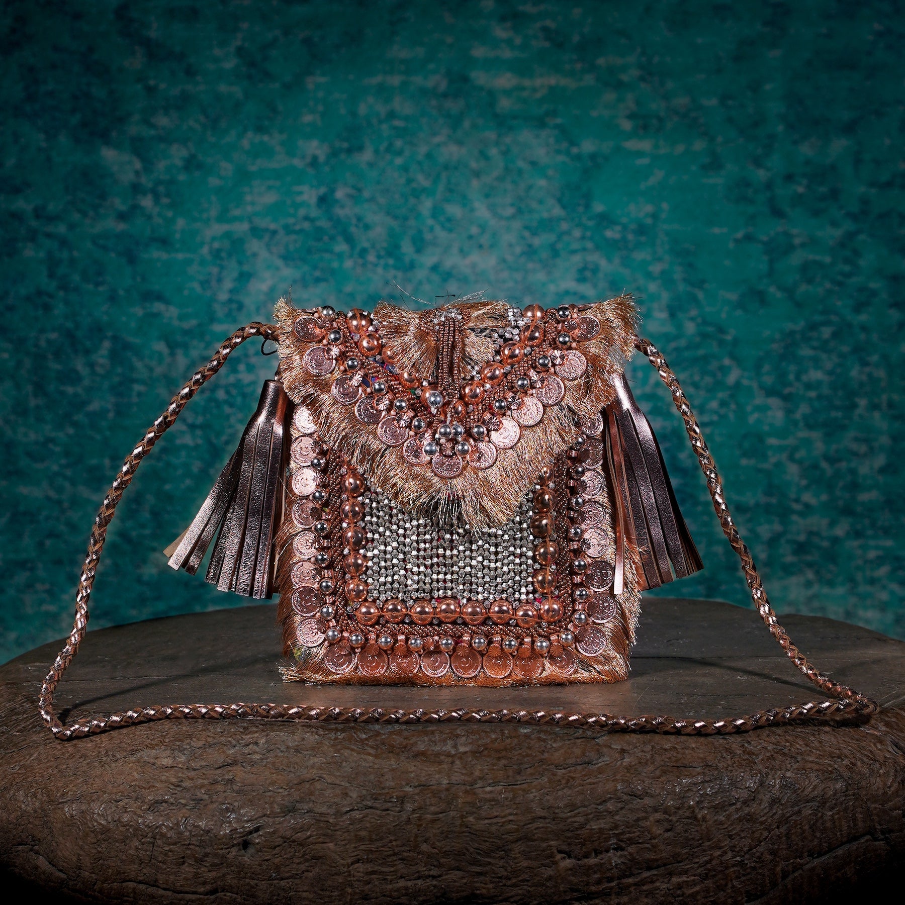 Rose Gold Festive Minion Clutch 012