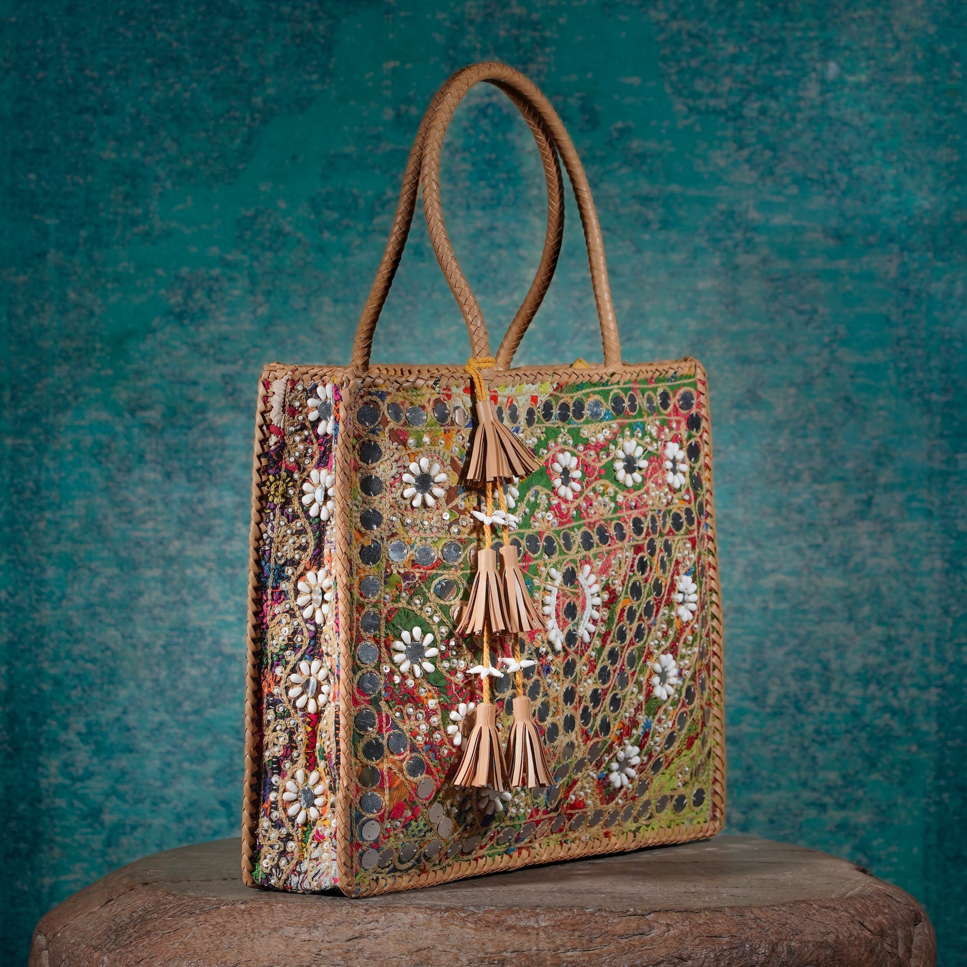 Beige Hichki Shopper Bag 001