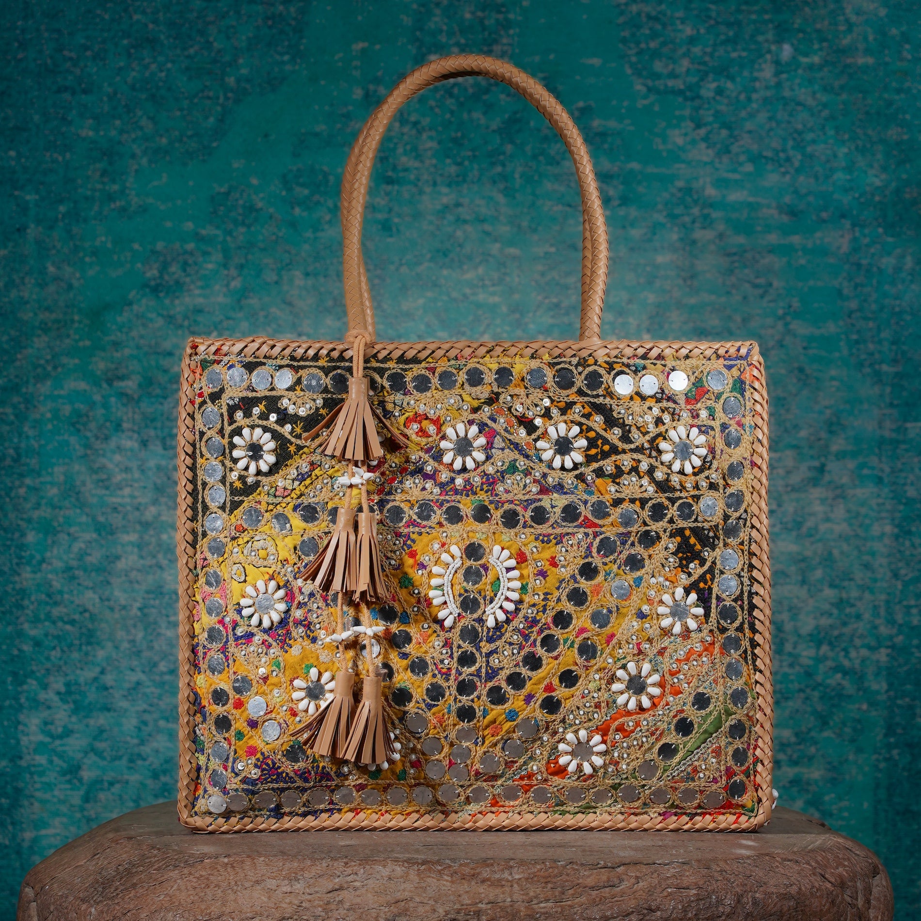 Beige Hichki Shopper Bag 002