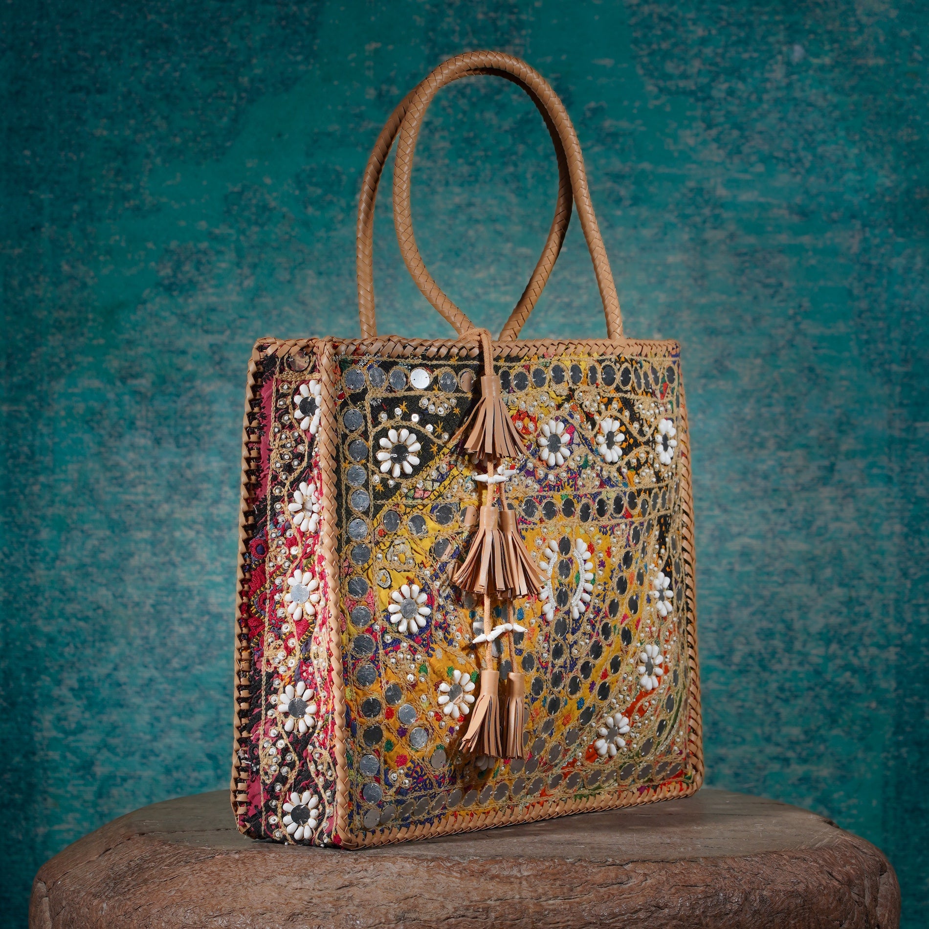 Beige Hichki Shopper Bag 002