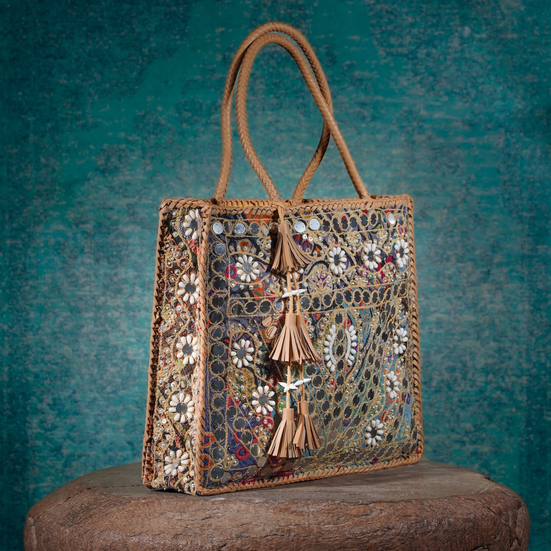 Beige Hichki Shopper Bag 003