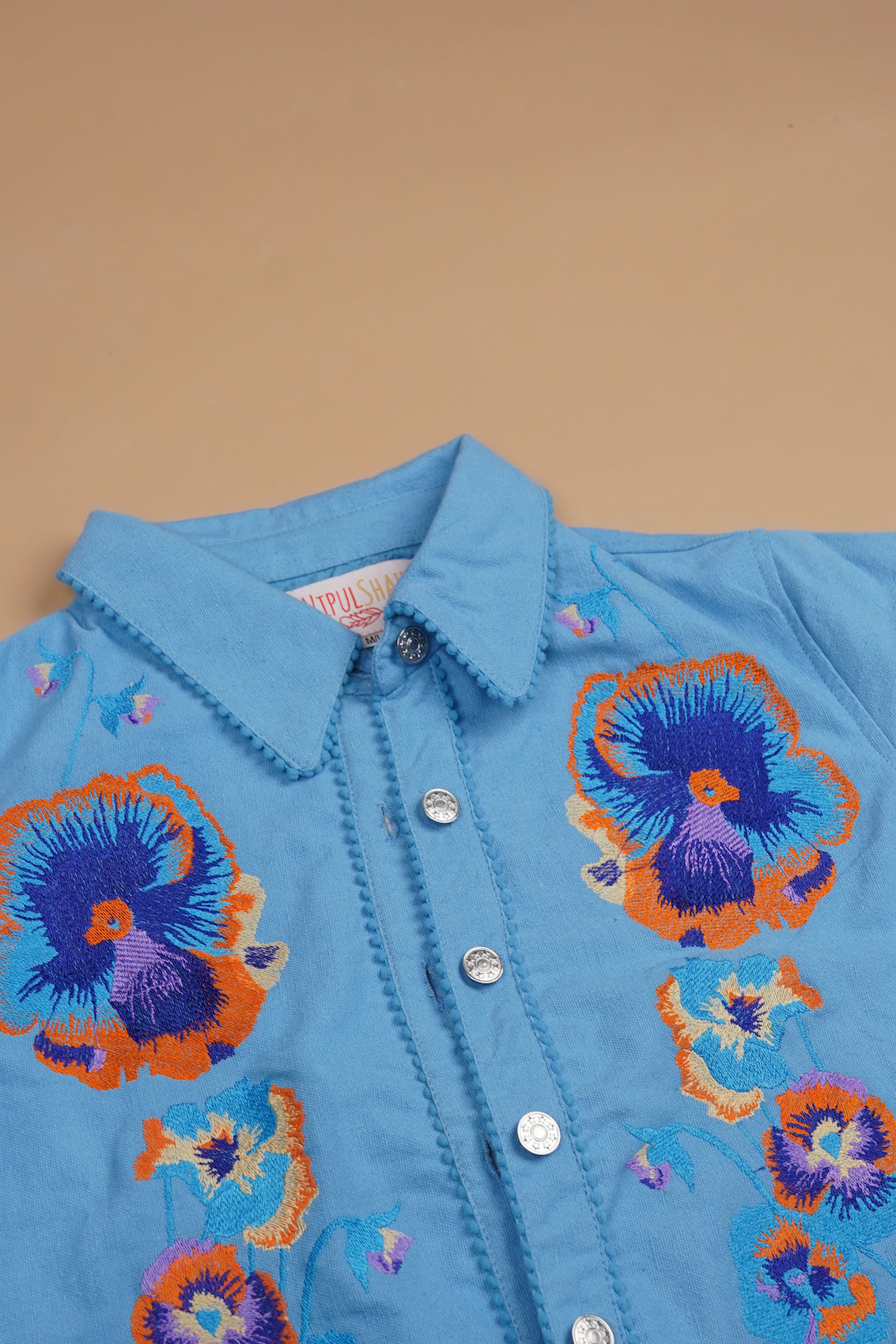 Denim Phool Jacket