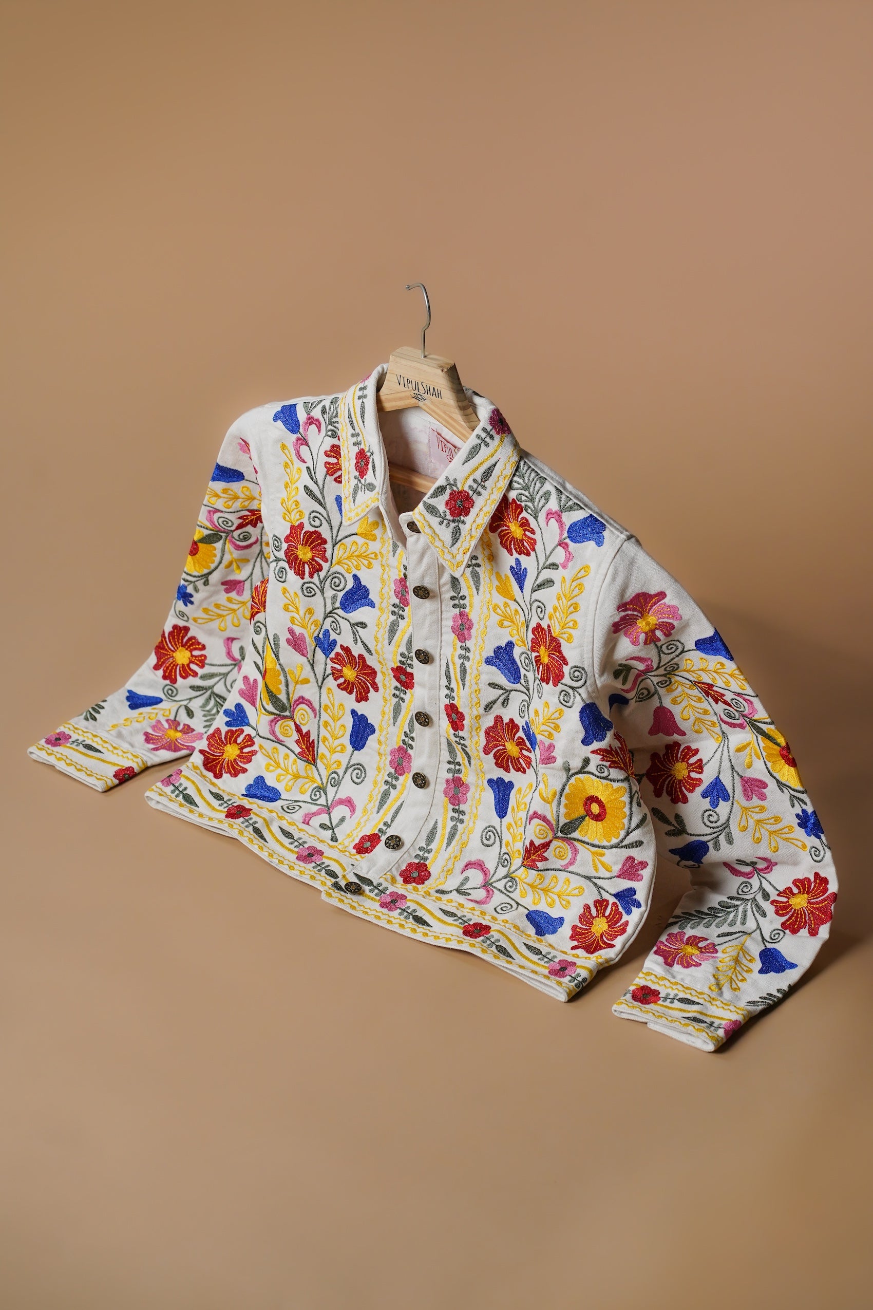 Fulkari Jacket - Cream