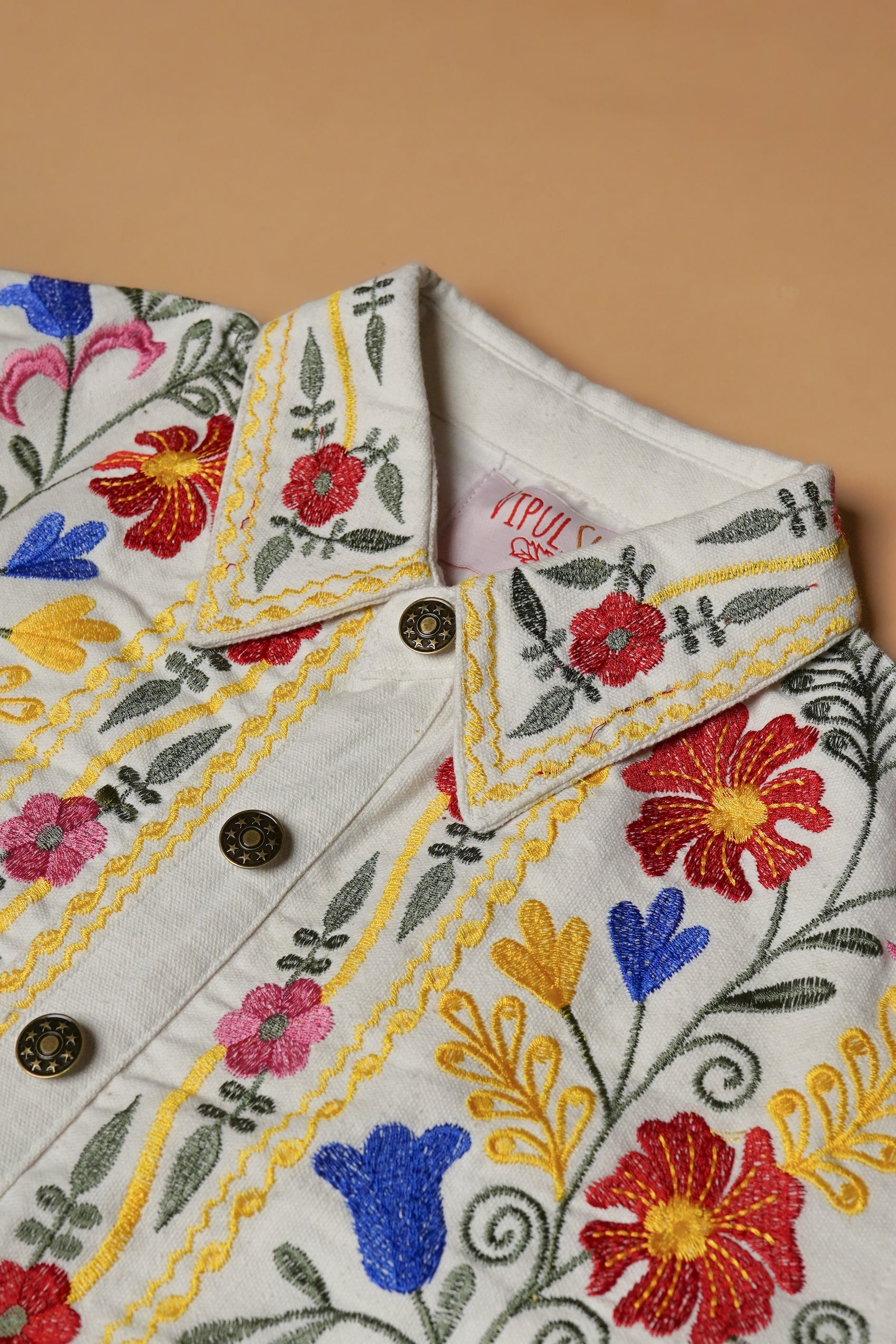 Fulkari Jacket - Cream