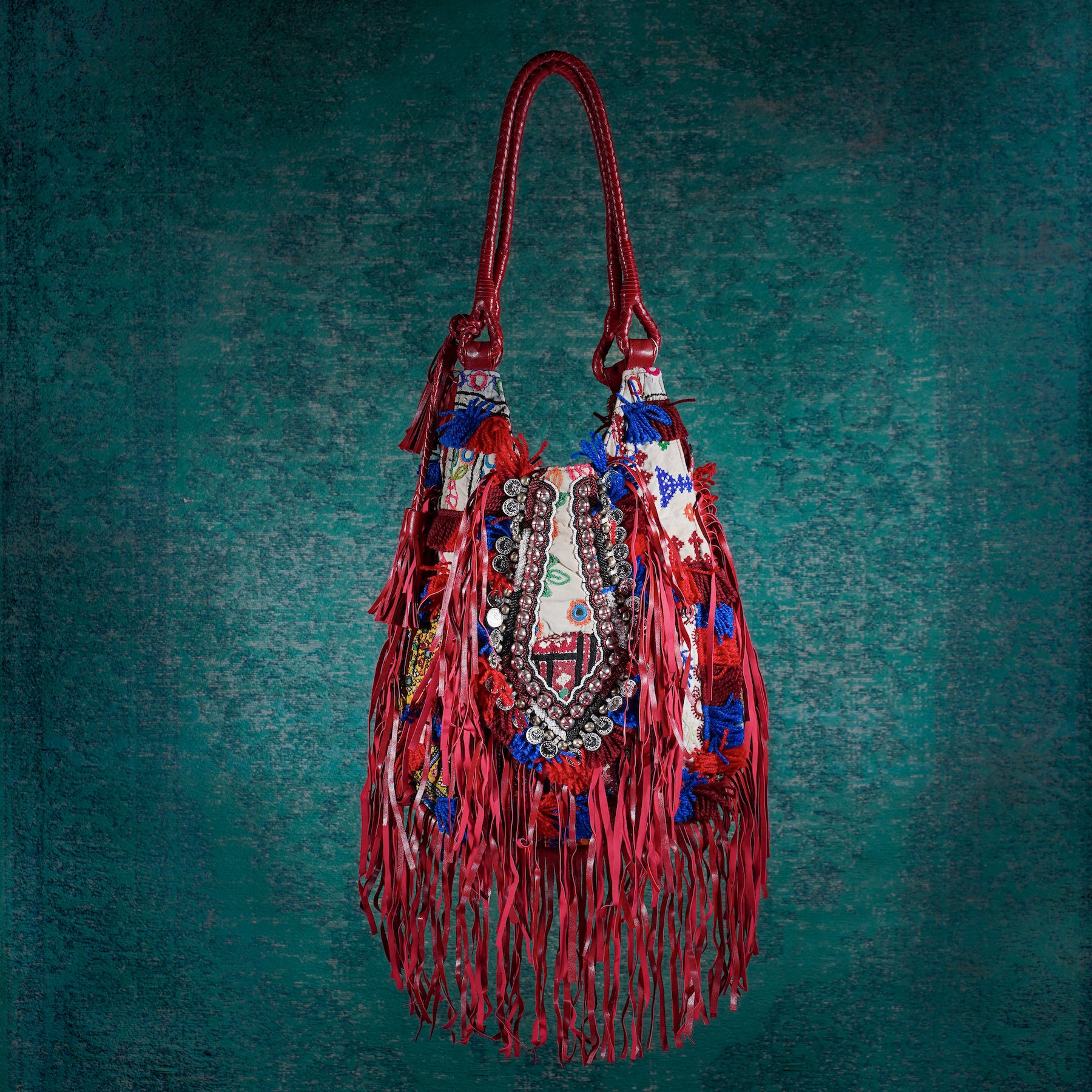 Burgundy Machli Tote 005