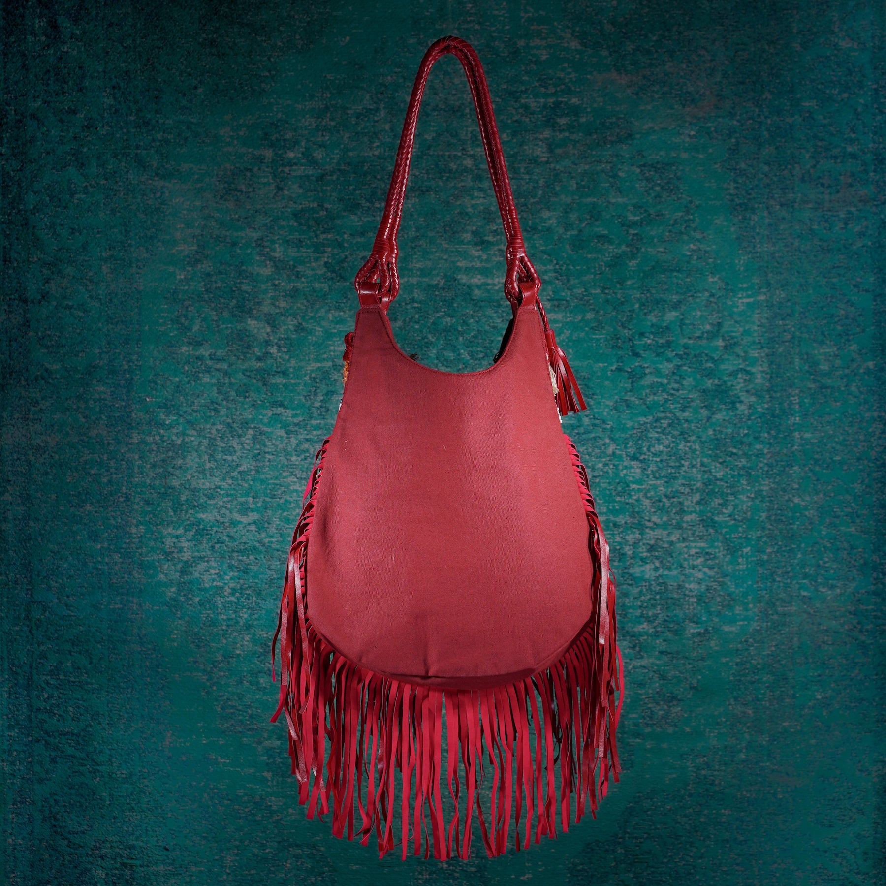 Burgundy Mirror Tote