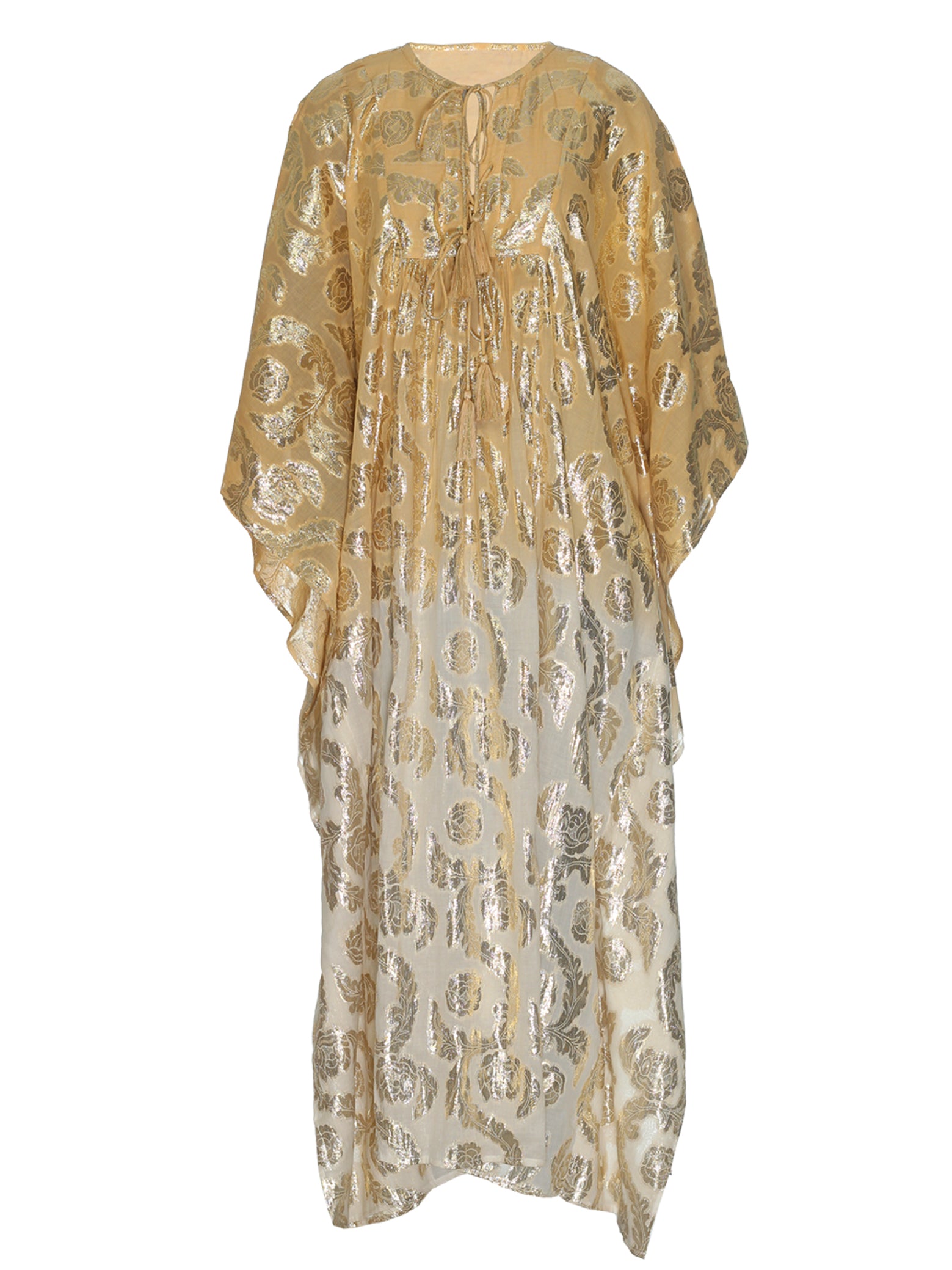 Beige-Cream Ombre Kaftan
