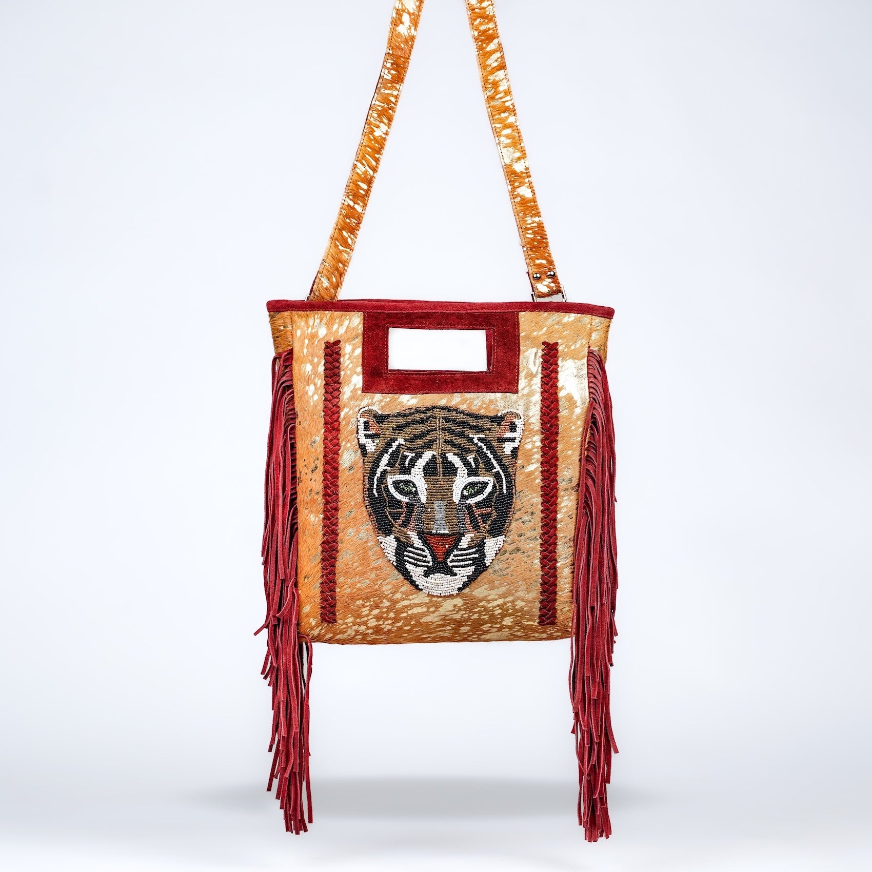 Beige Panthera Shoulder Bag