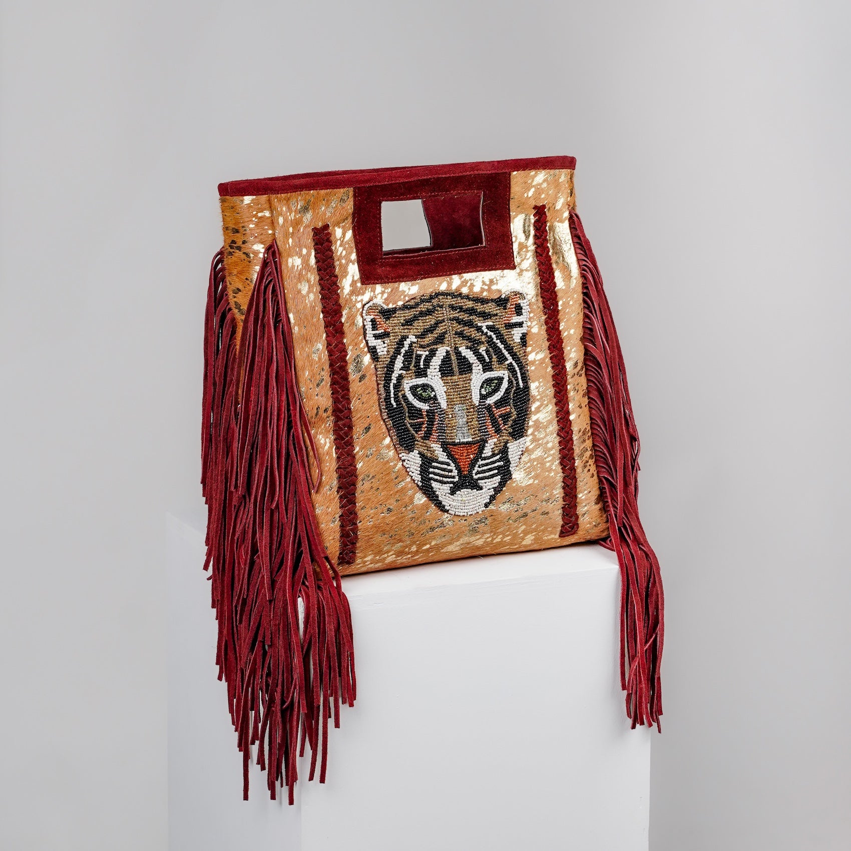 Beige Panthera Shoulder Bag