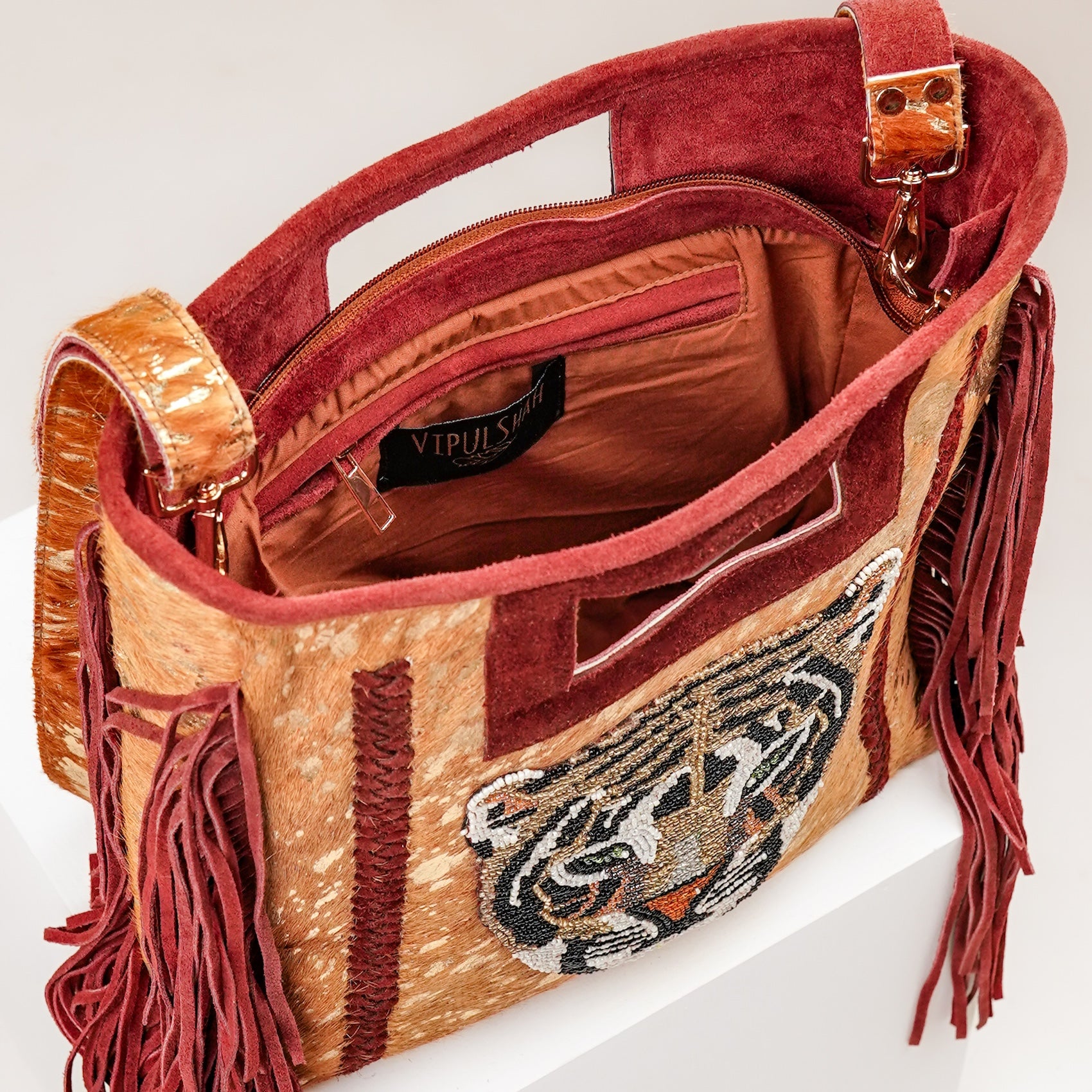 Beige Panthera Shoulder Bag