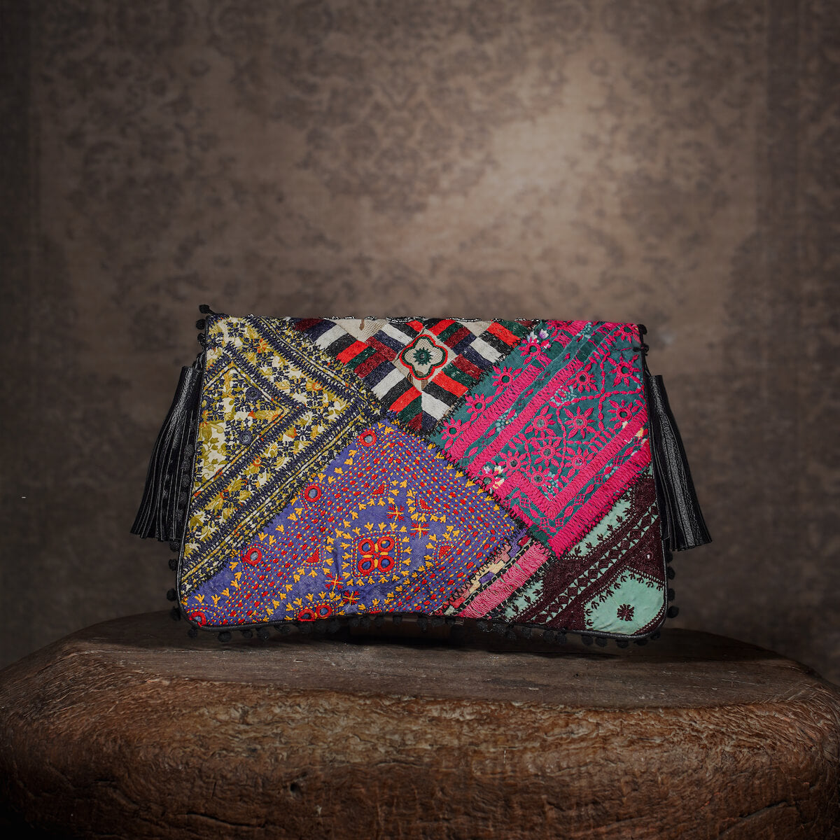 Black Sitara Clutch 002