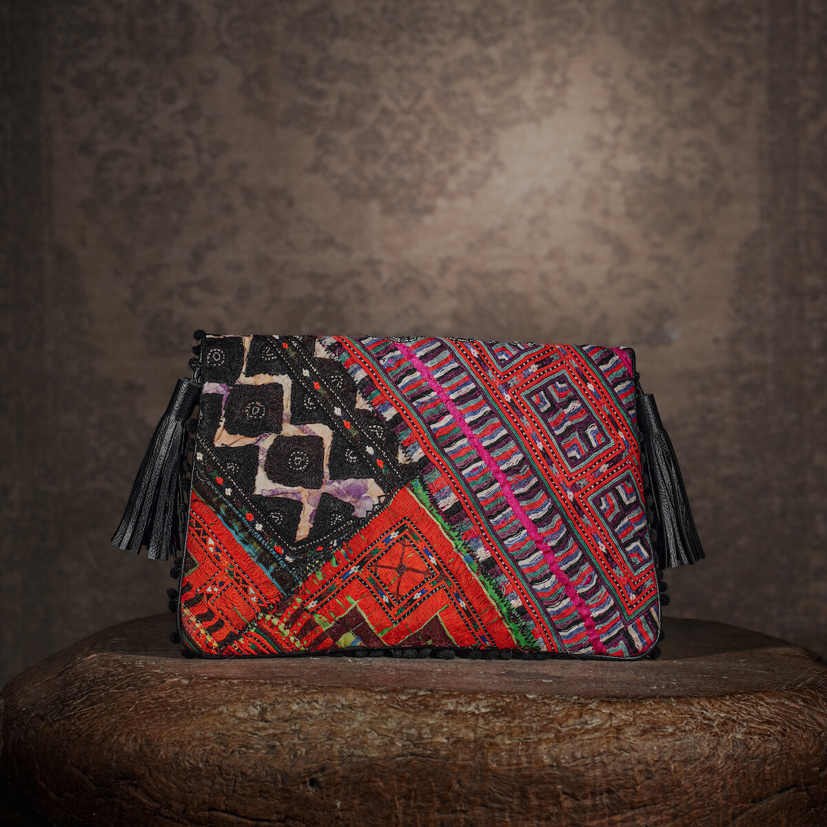 Black Sitara Clutch 005