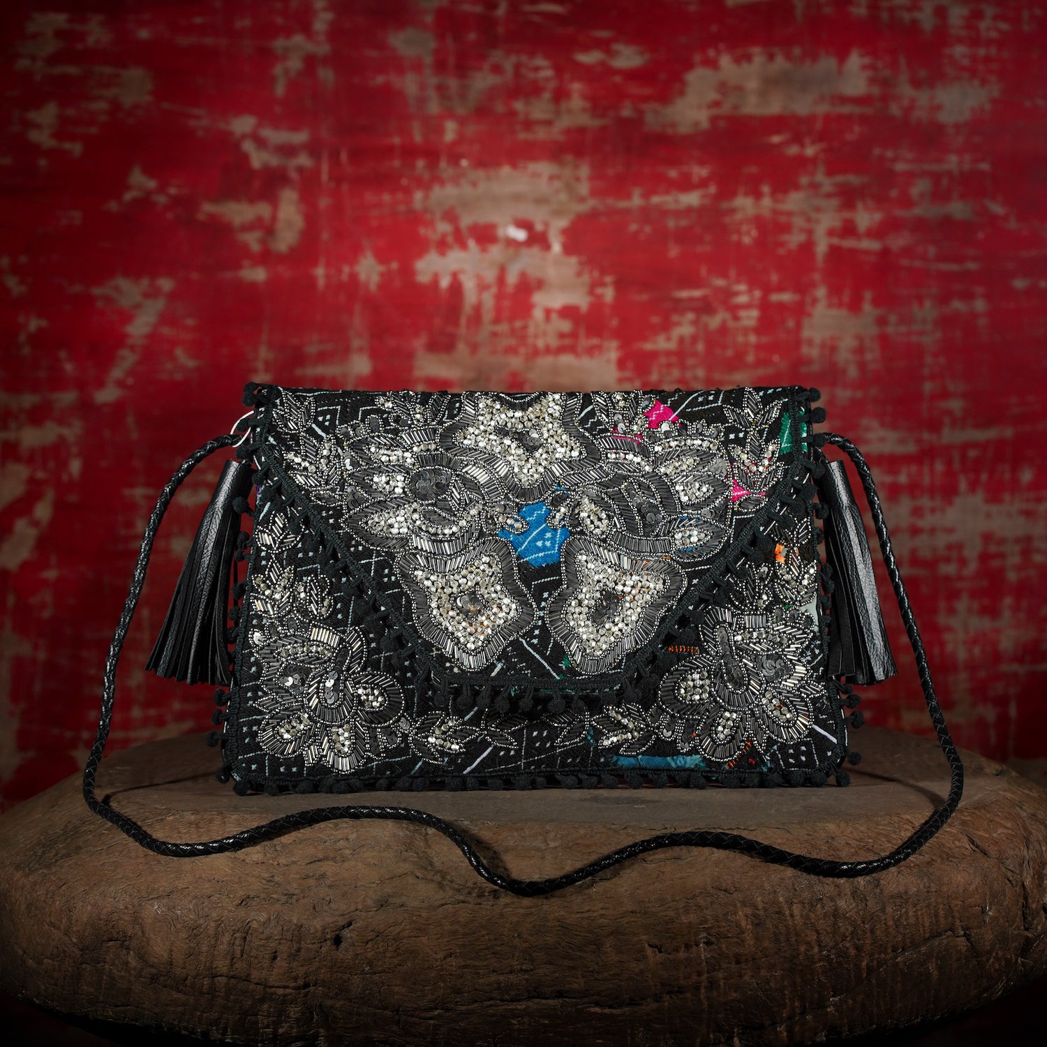 Black Sitara Clutch 011