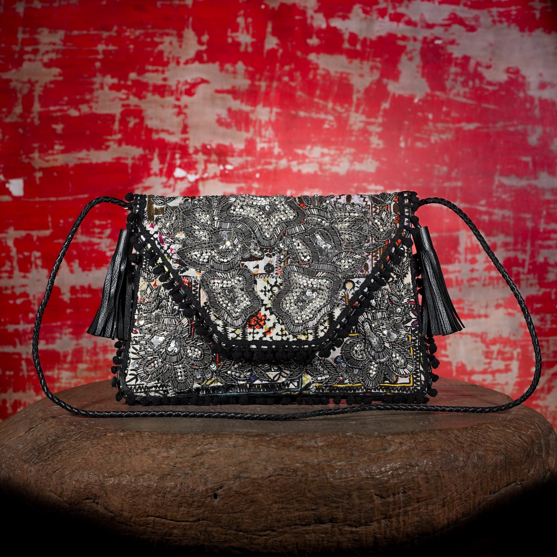 Black Sitara Clutch 028