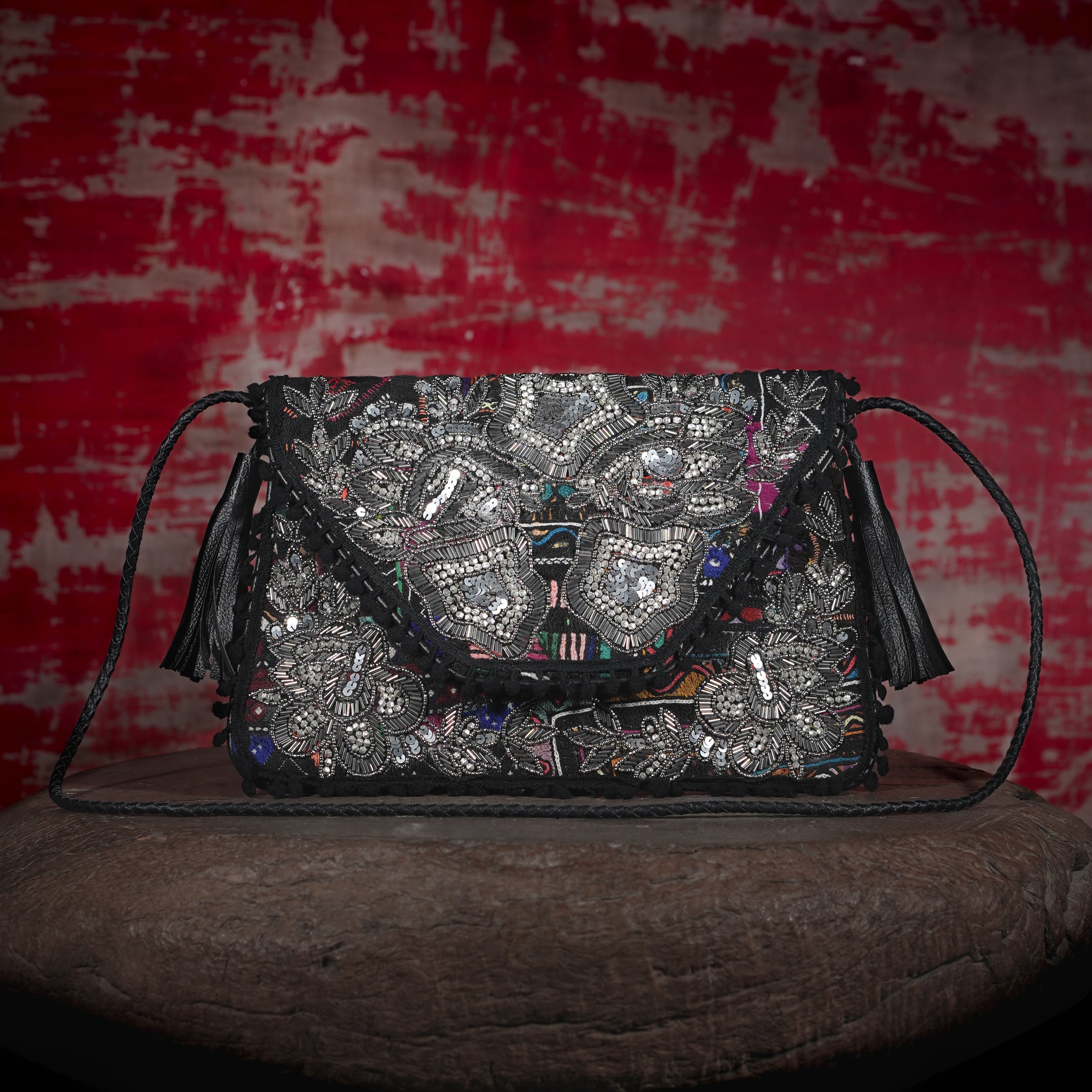 Black Sitara Clutch 031