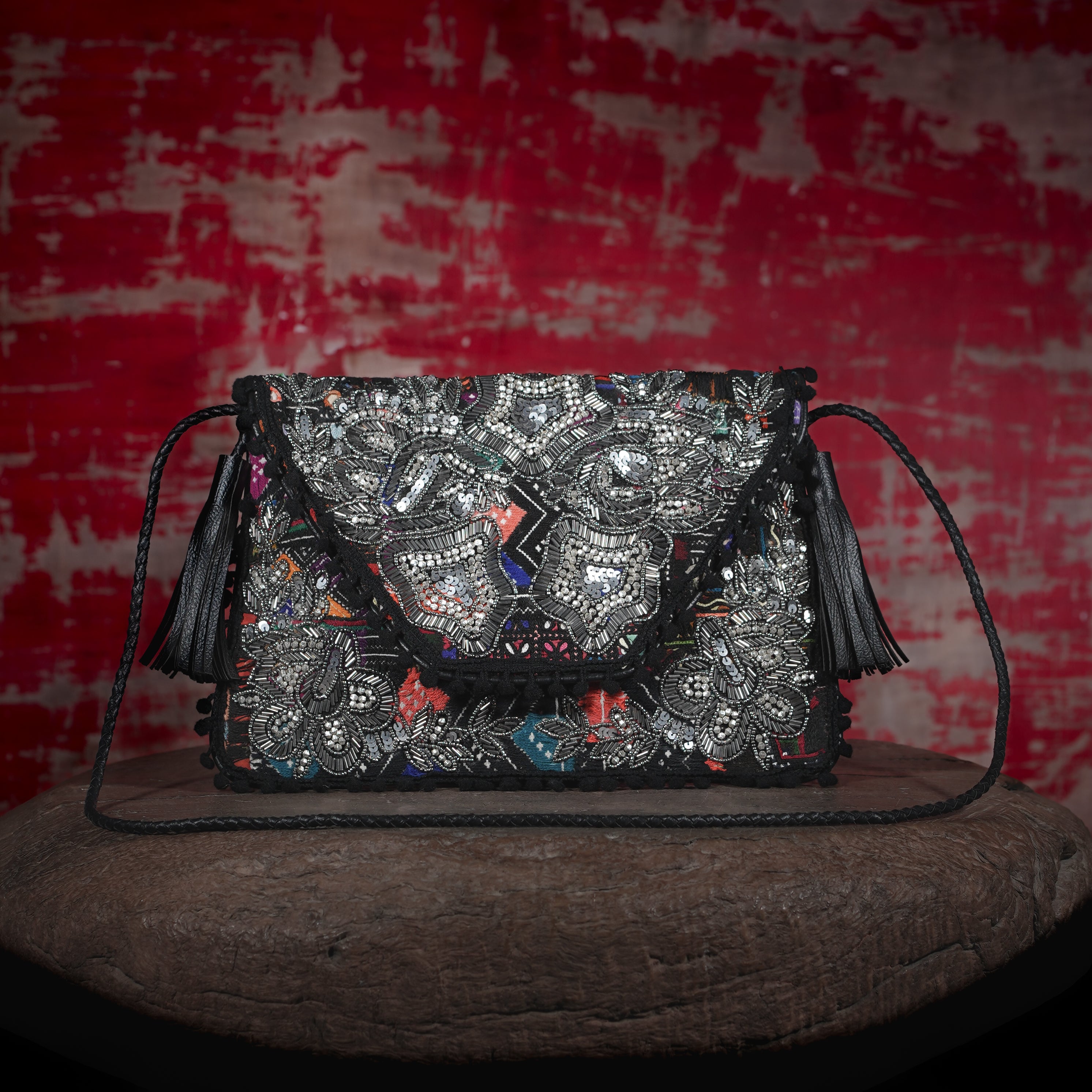 Black Sitara Clutch 032