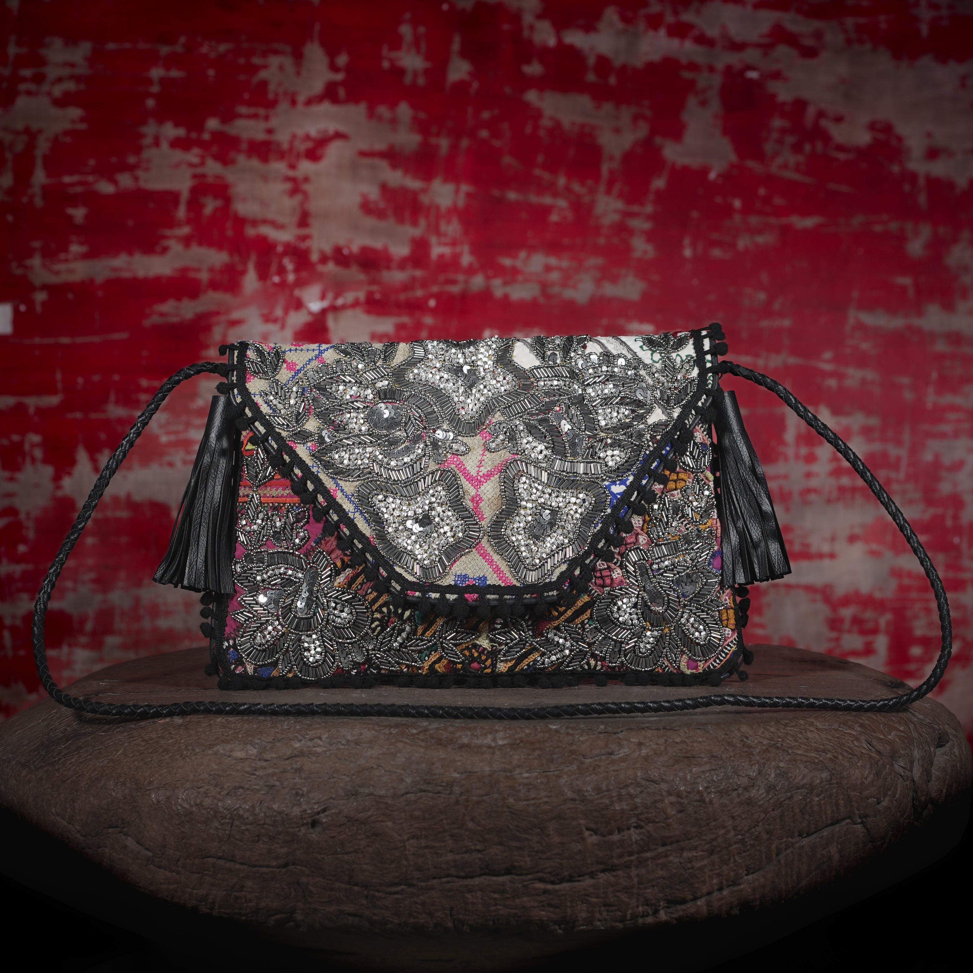 Black Sitara Clutch 033
