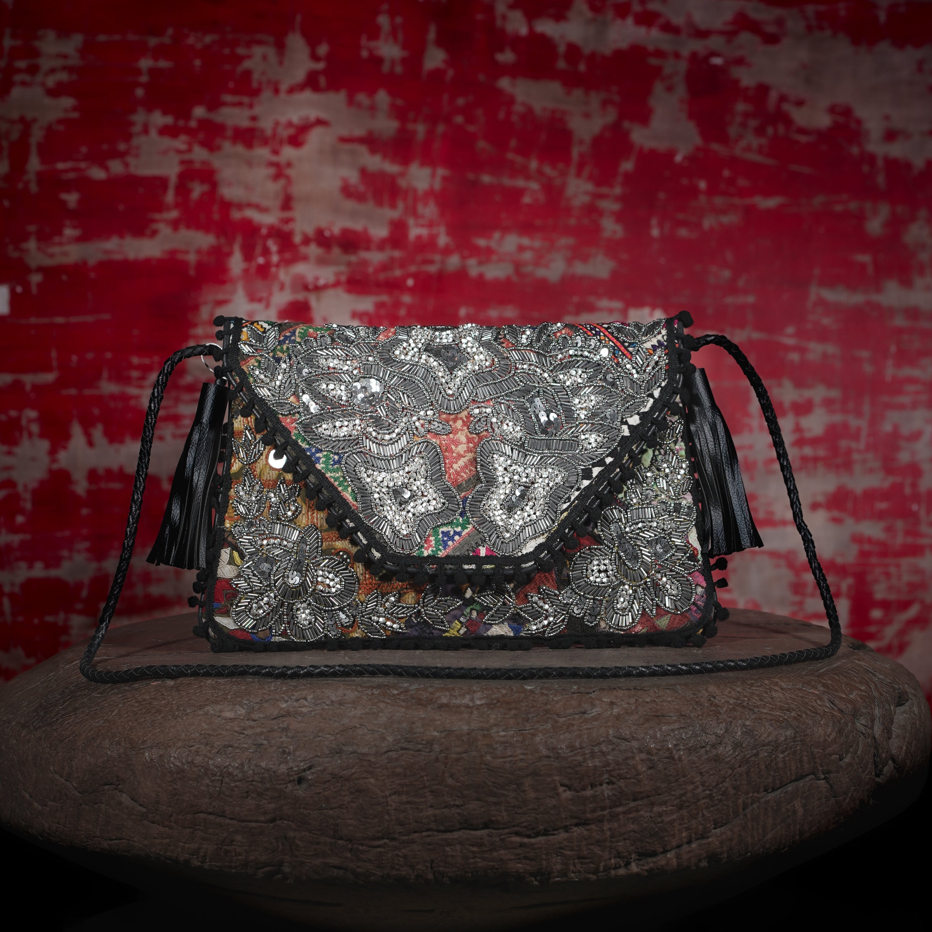 Black Sitara Clutch 034