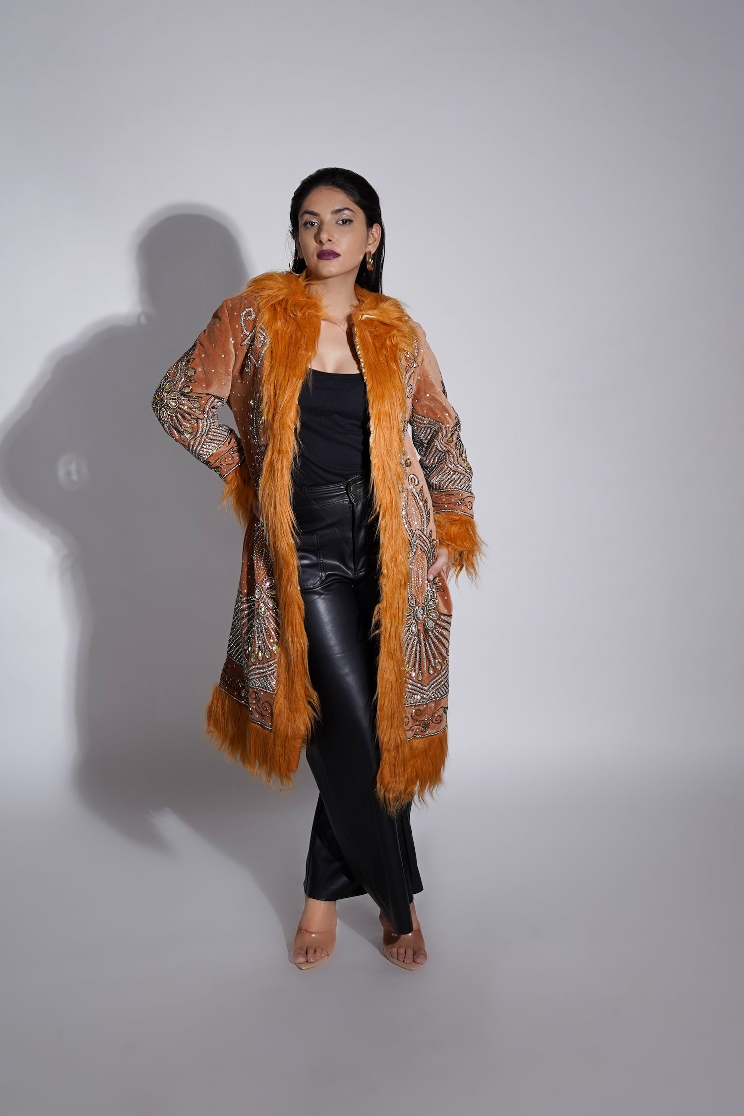 Camel Sitara Long Coat